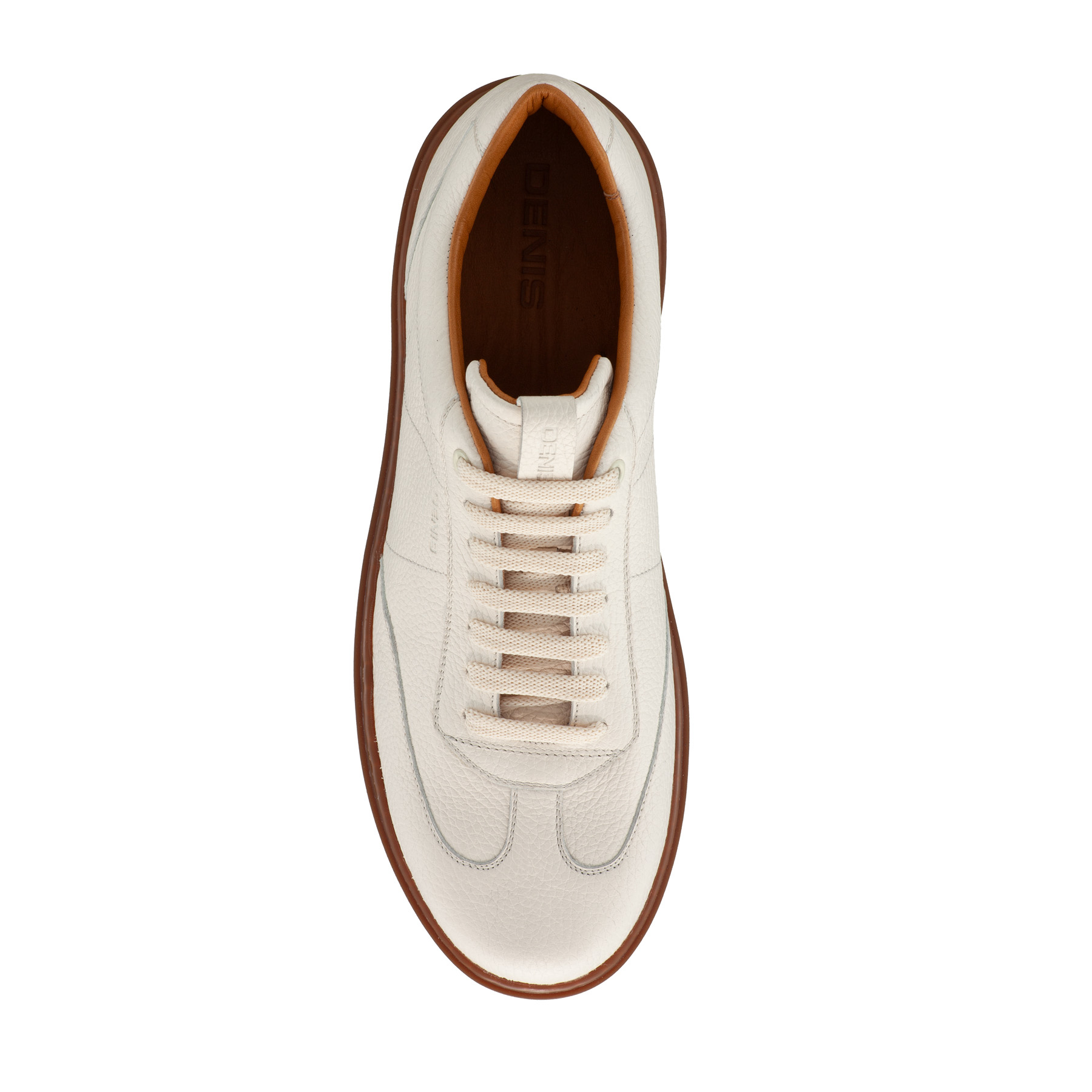 Men Leather Sport Shoes 7610 Bottalato Panna