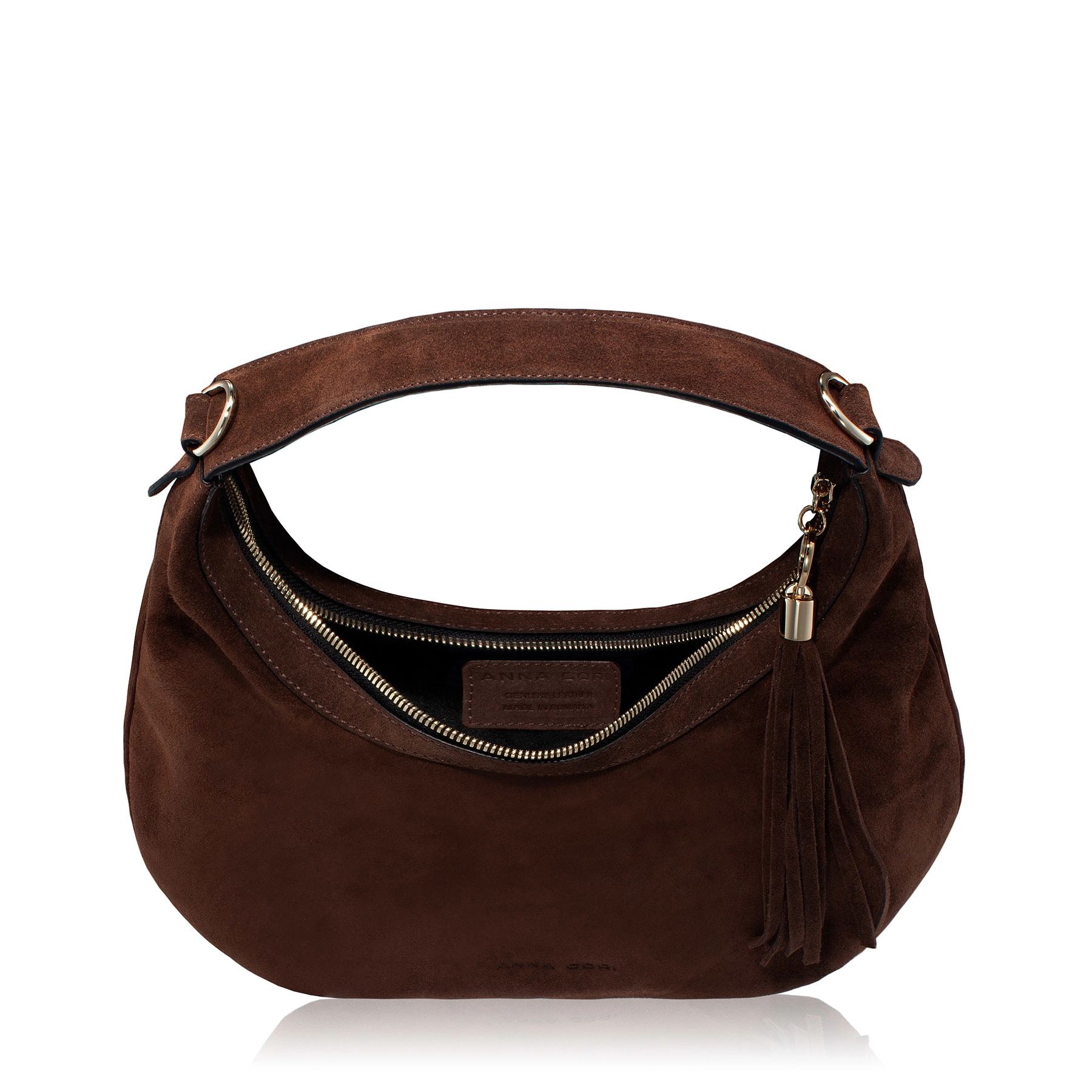 Women Leather Hand Bag NORY 01 CROSTA BROWN