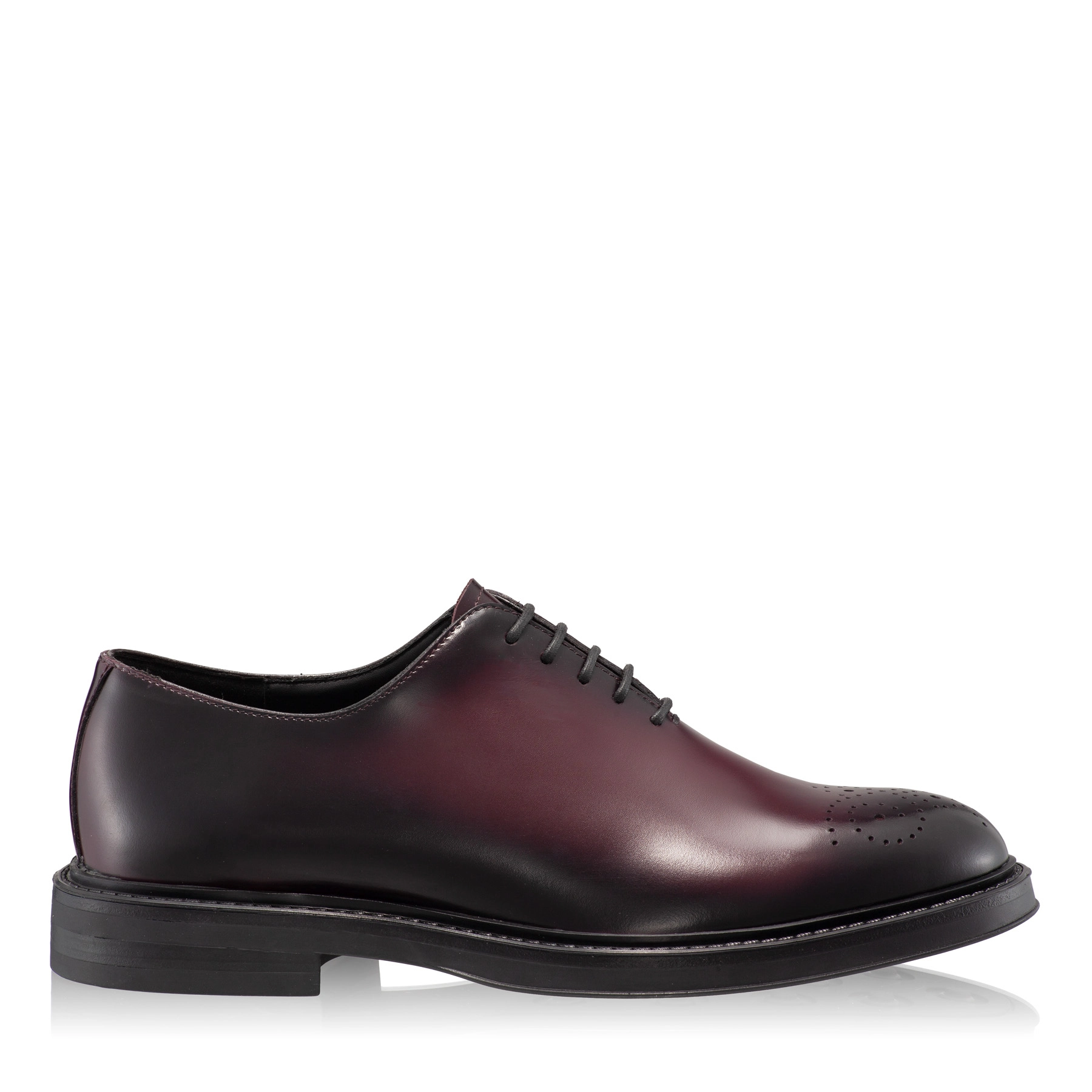 Men Genuine Leather Elegant Shoes 7657 Abrazivato Bordo