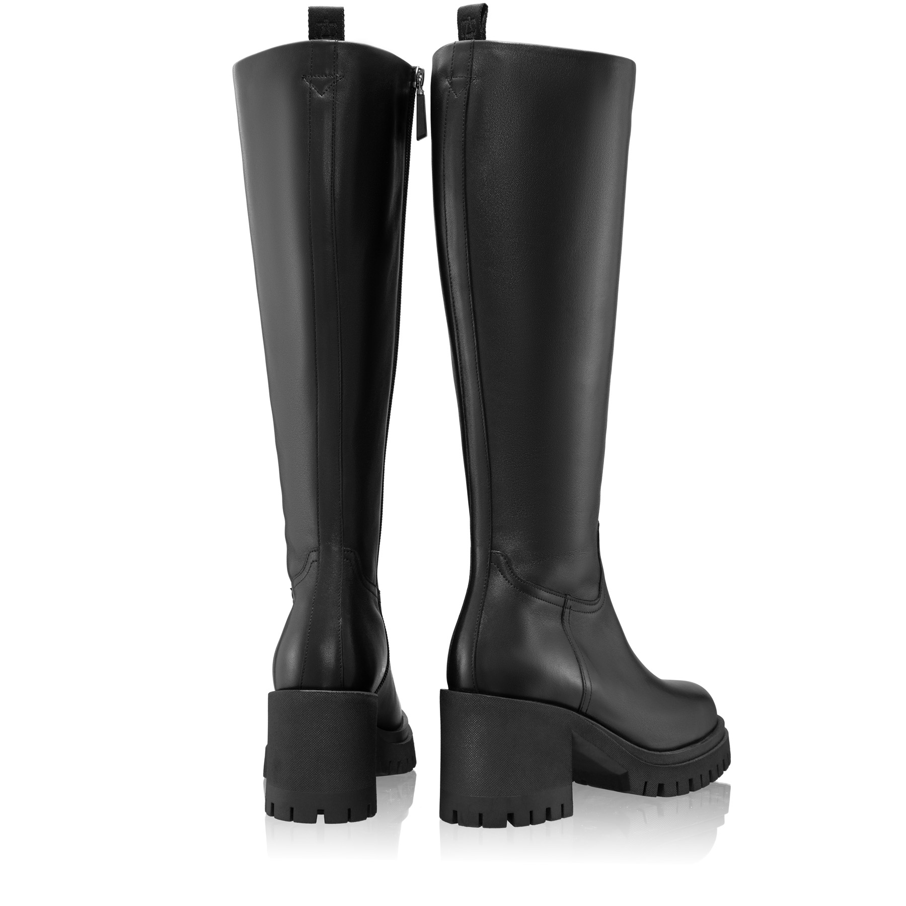 Women Leather Boots 7911 Vitello Black