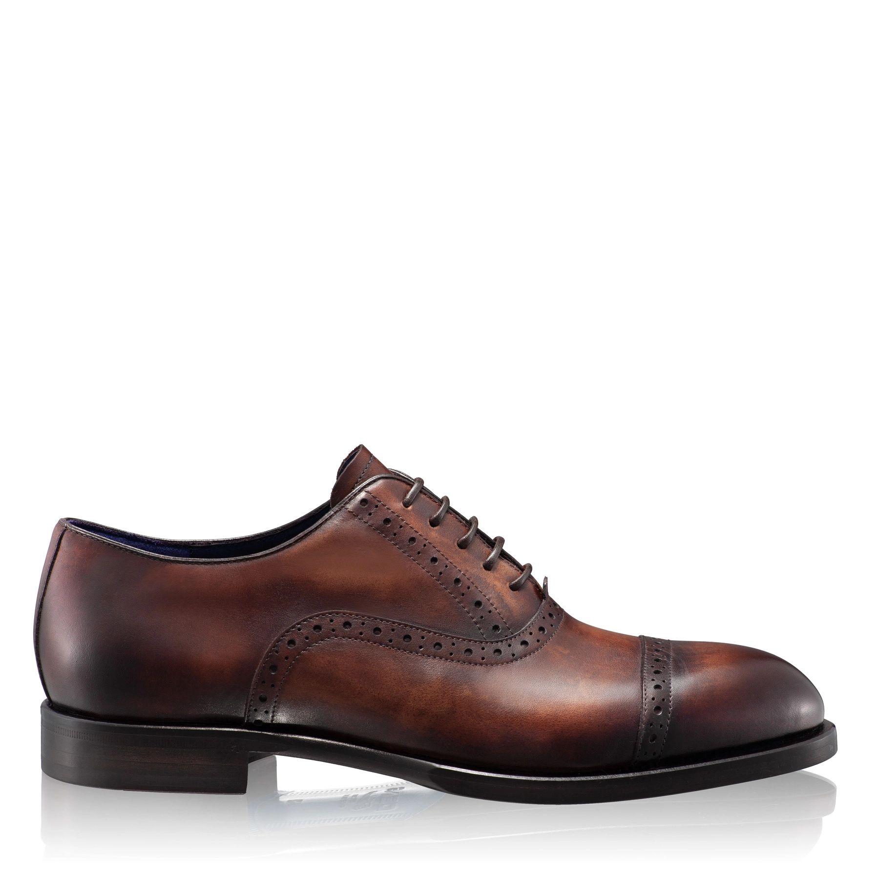 Men Handmade Elegant Shoes 7738 Vitello Brown