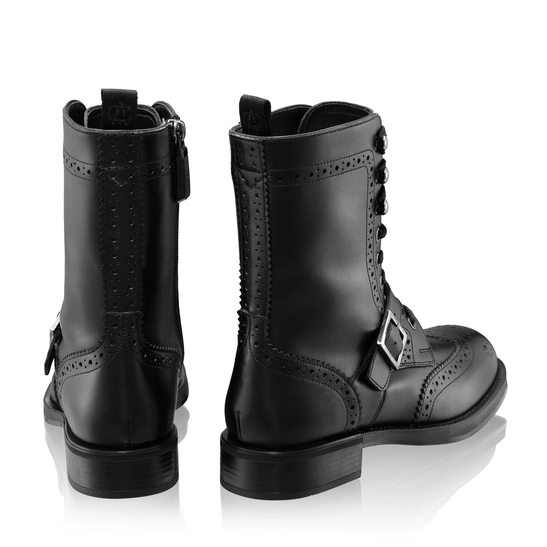 Women Leather Boots 8248 Vitello Black