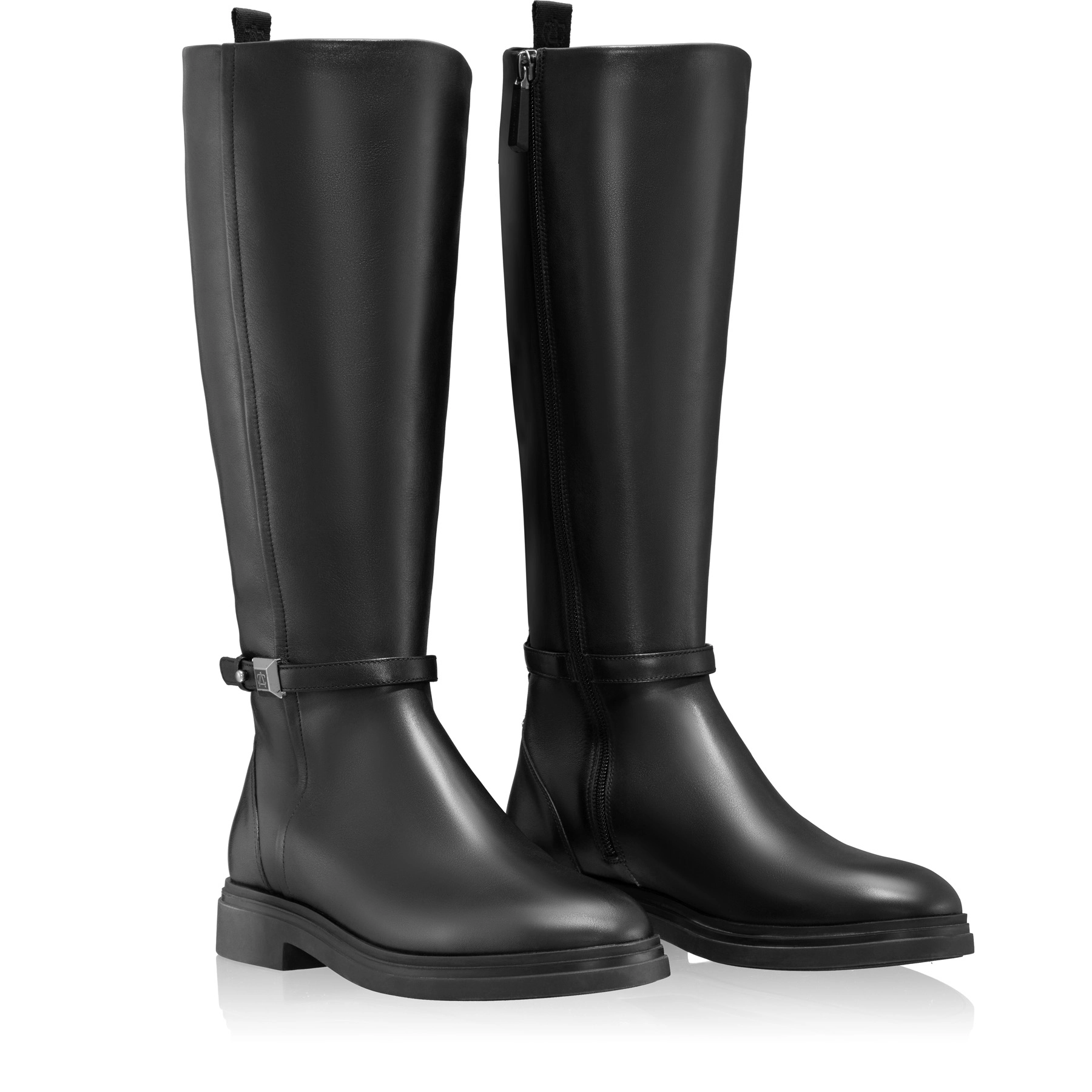 Women Leather Boots 7939 Vitello Black
