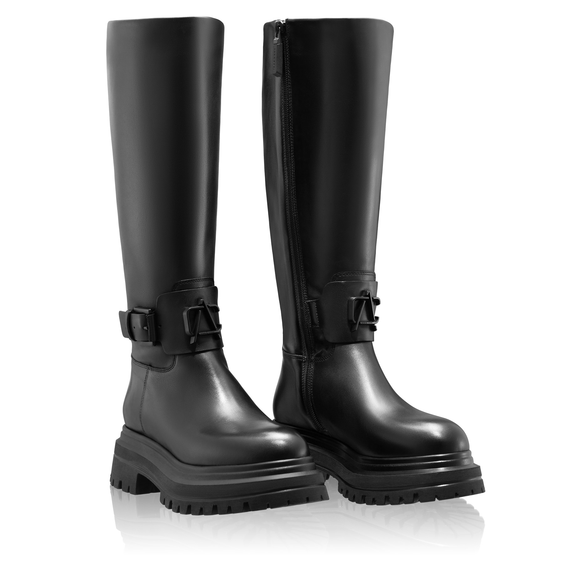 Women Leather Boots 8172 Vitello Black