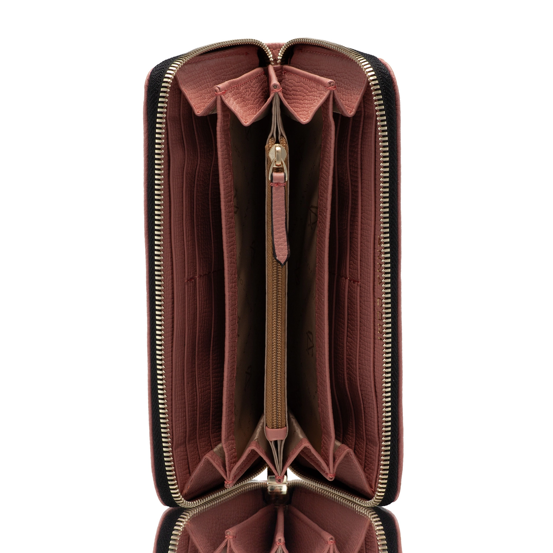 WOMEN LEATHER WALLET ARIA BOTTALATO FARD