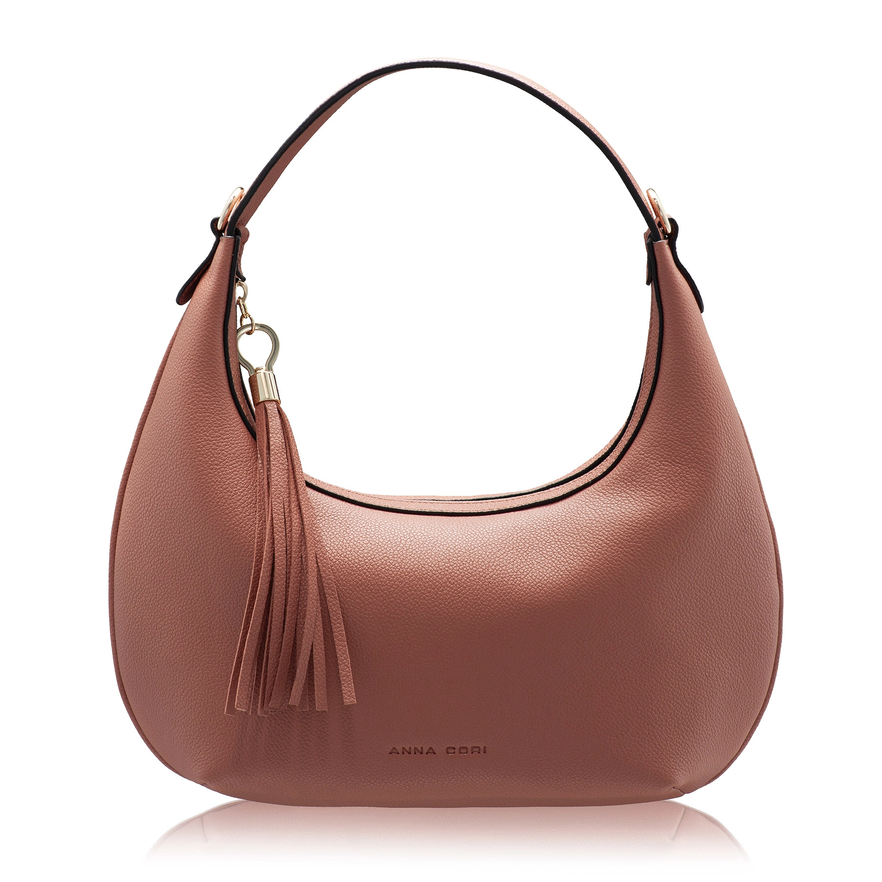 Women Leather Hand Bag  NORY 01 BOTTALATO FARD