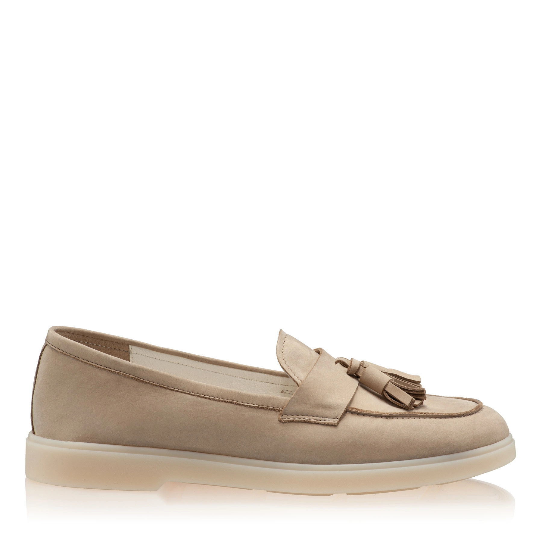 Women Casual Loafers 7517 Nabuck Beige