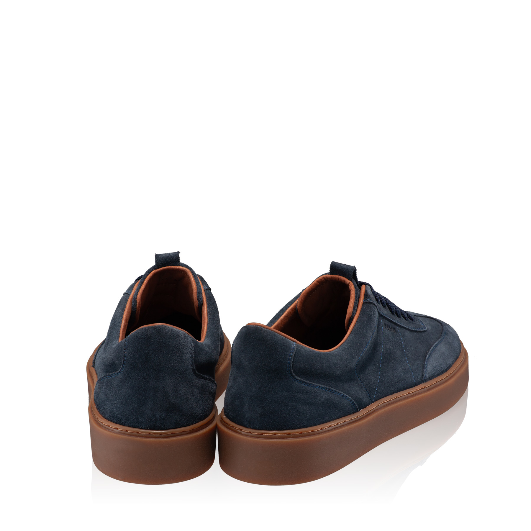 Men Suede Leather Sport Shoes 7610 Crosta Blue