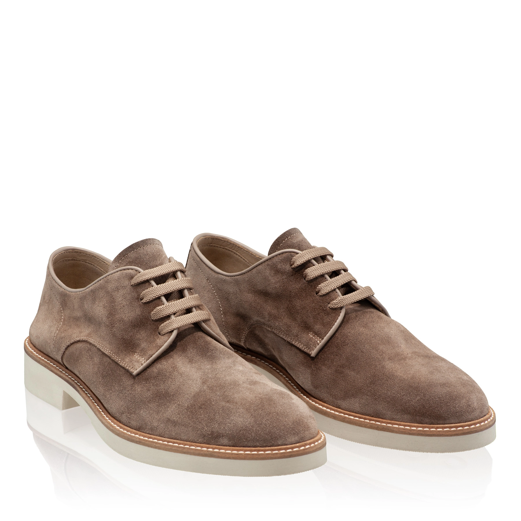 Men Suede Leather Loafers 7613 Crosta Taupe