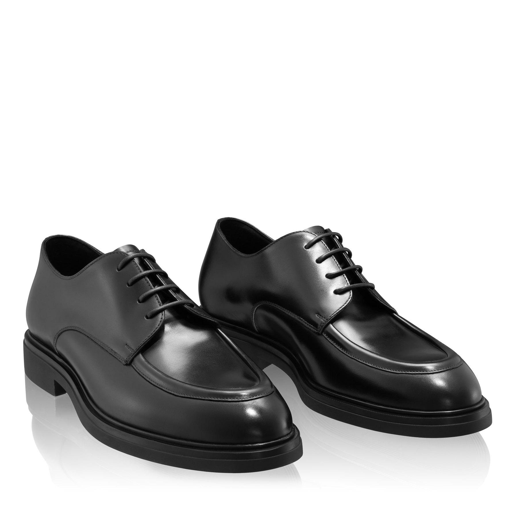 Men Genuine Leather Casual Shoes 7761 Vitello Black
