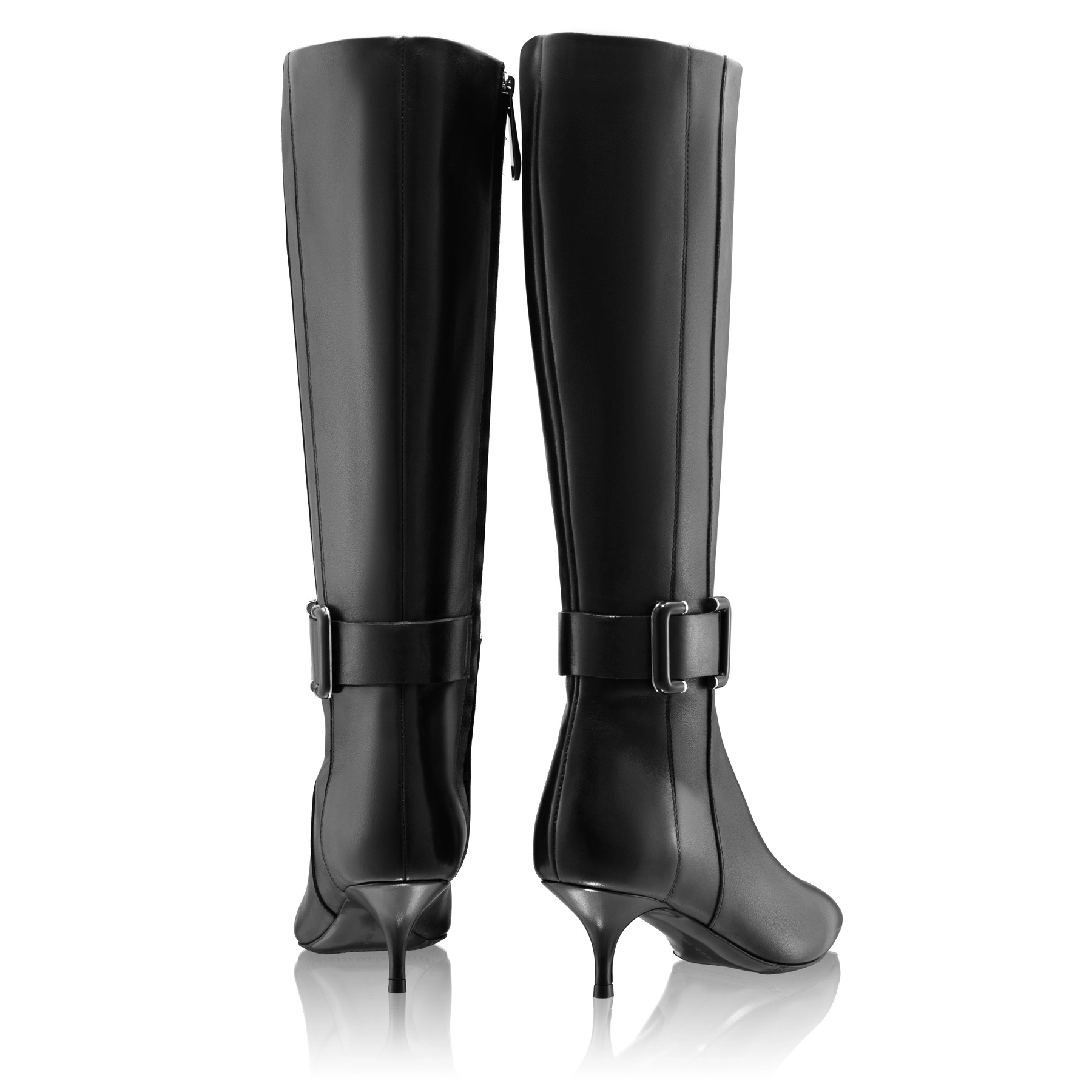 Women Leather Boots 8187 Vitello Black