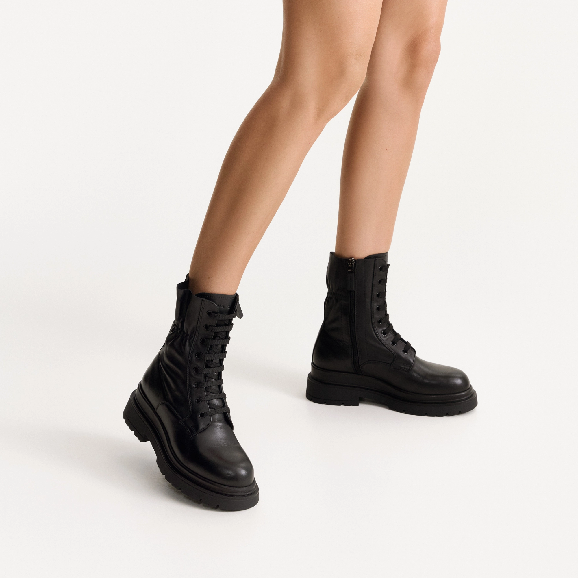 Women's genuine leather ankle-boots 8255 Vitello Black