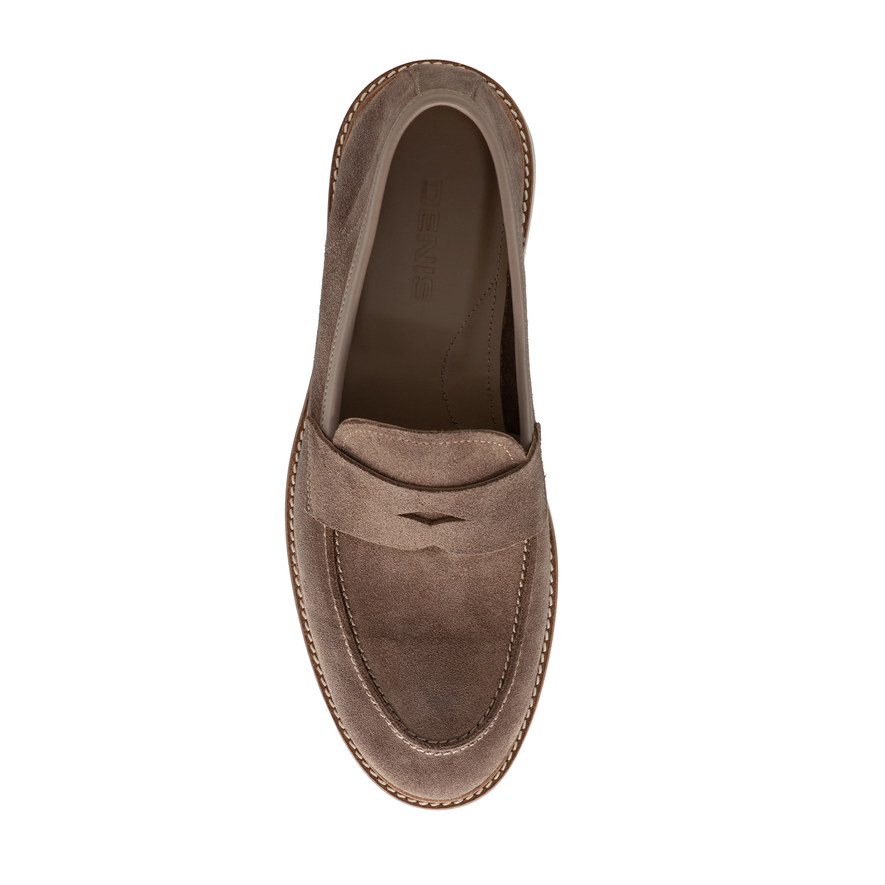 Men Suede Leather Loafers 7612 Crosta Taupe