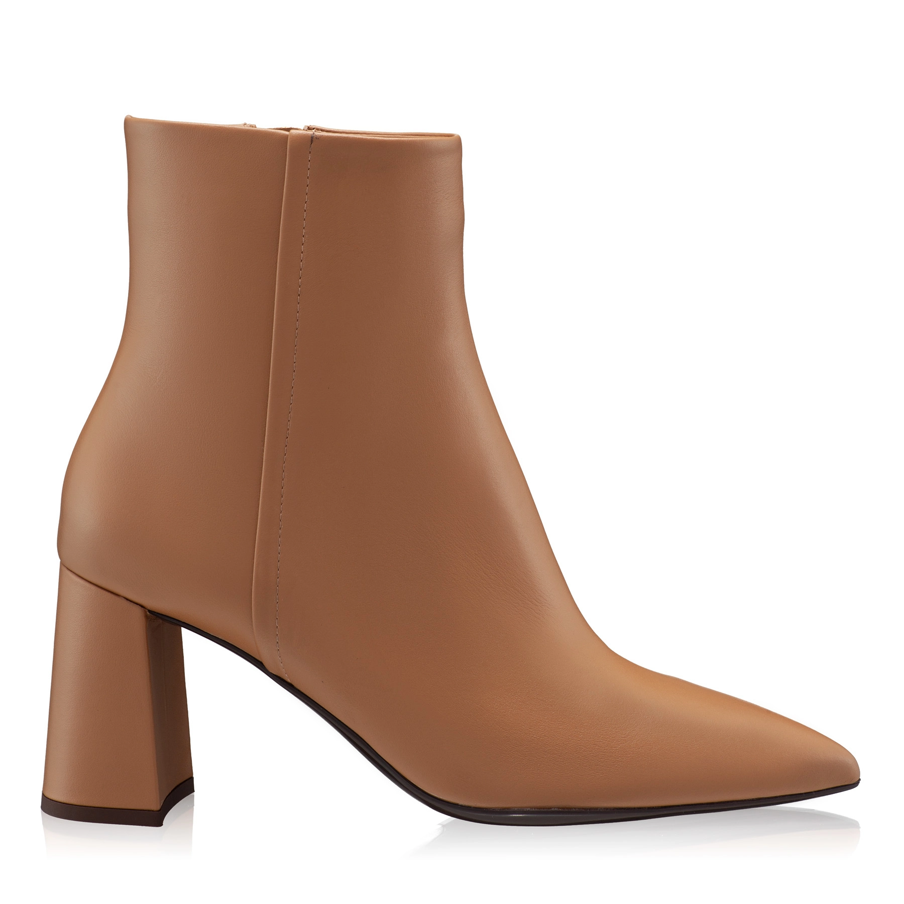 Leather Ankle Boots 7963 Vitello Cappuccino