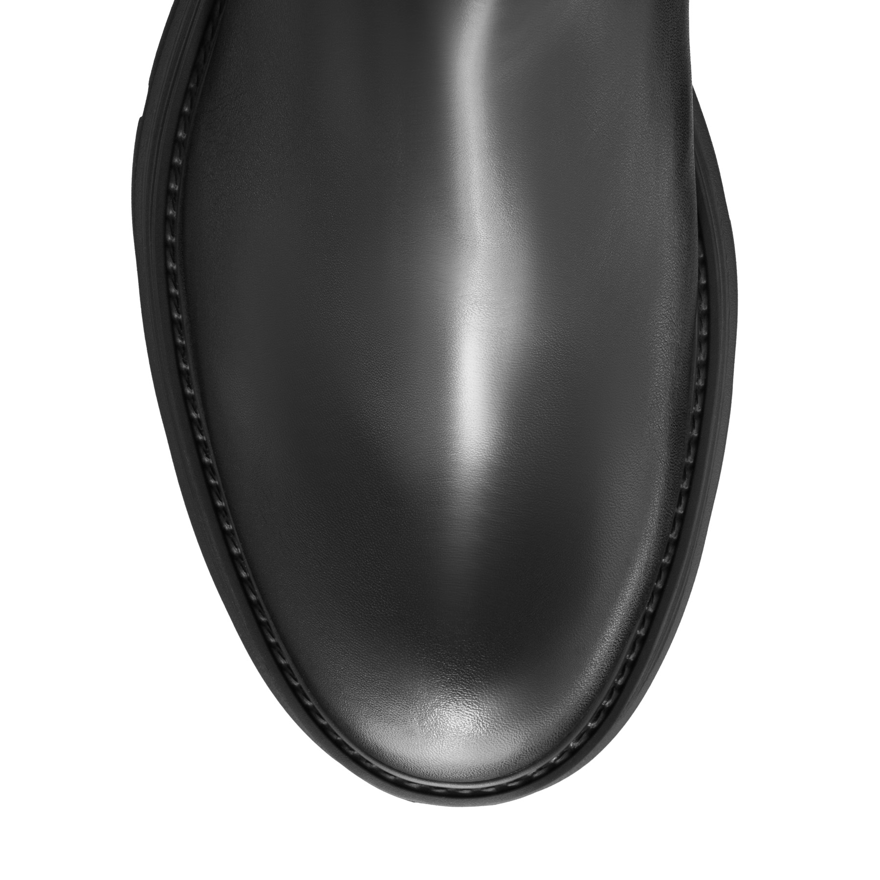Men's genuine leather boots 7687 Vitello Black