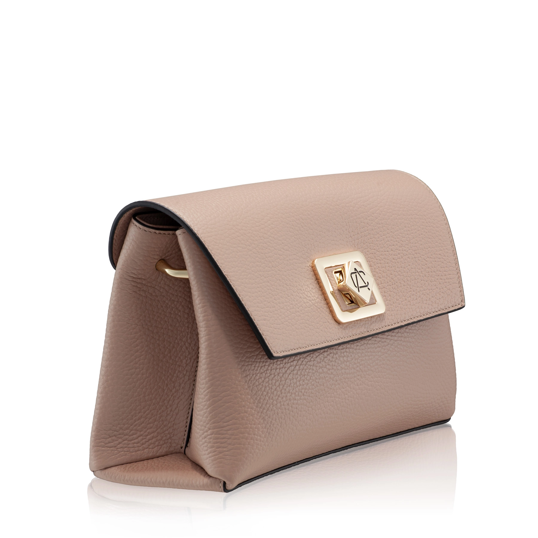 Women Leather Shoulder Bag GENNA 01 BOTTALATO NUDE