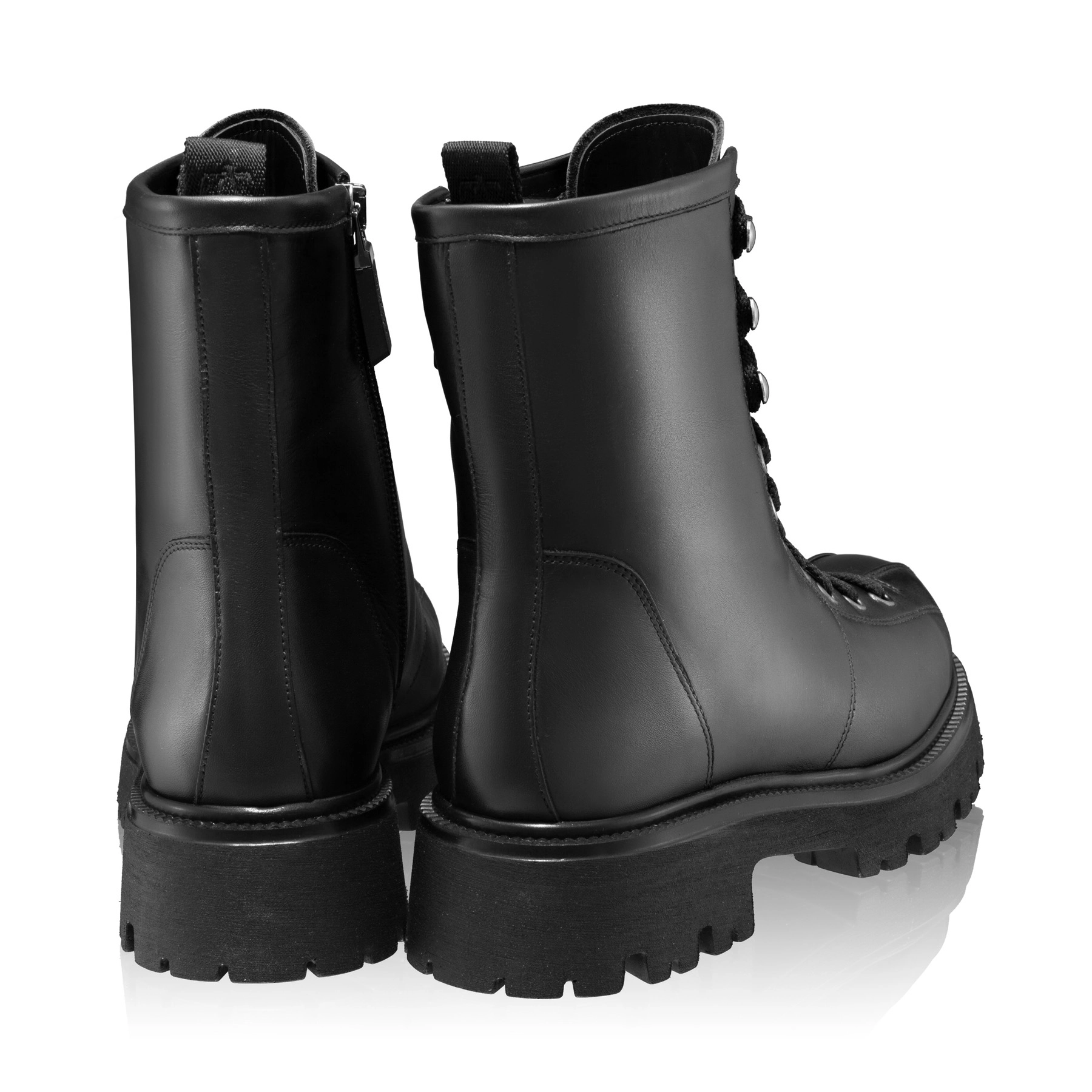 Women Leather Casual Boots 6303 Vitello Black