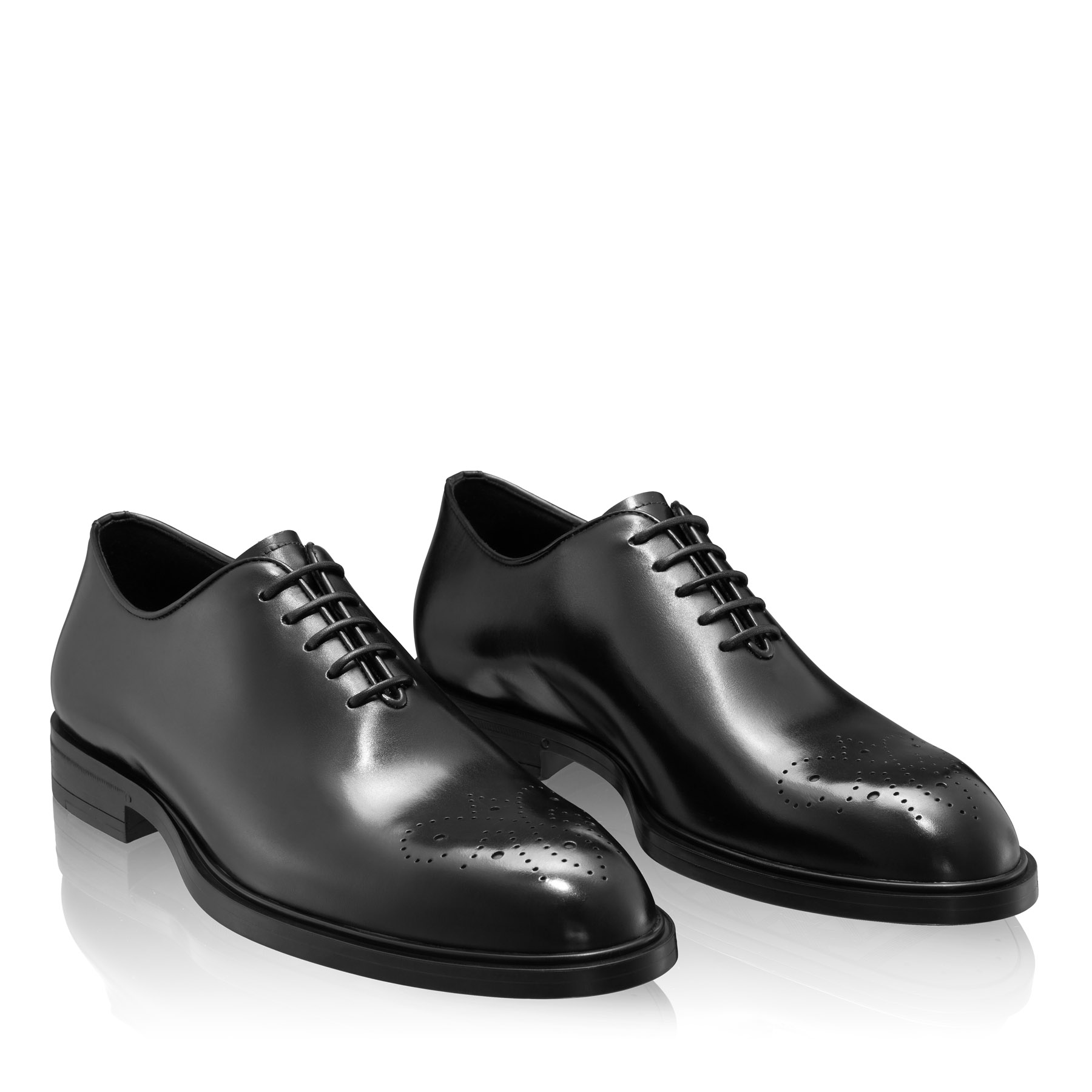 Men Genuine Leather Casual Shoes 7768 Vitello Black