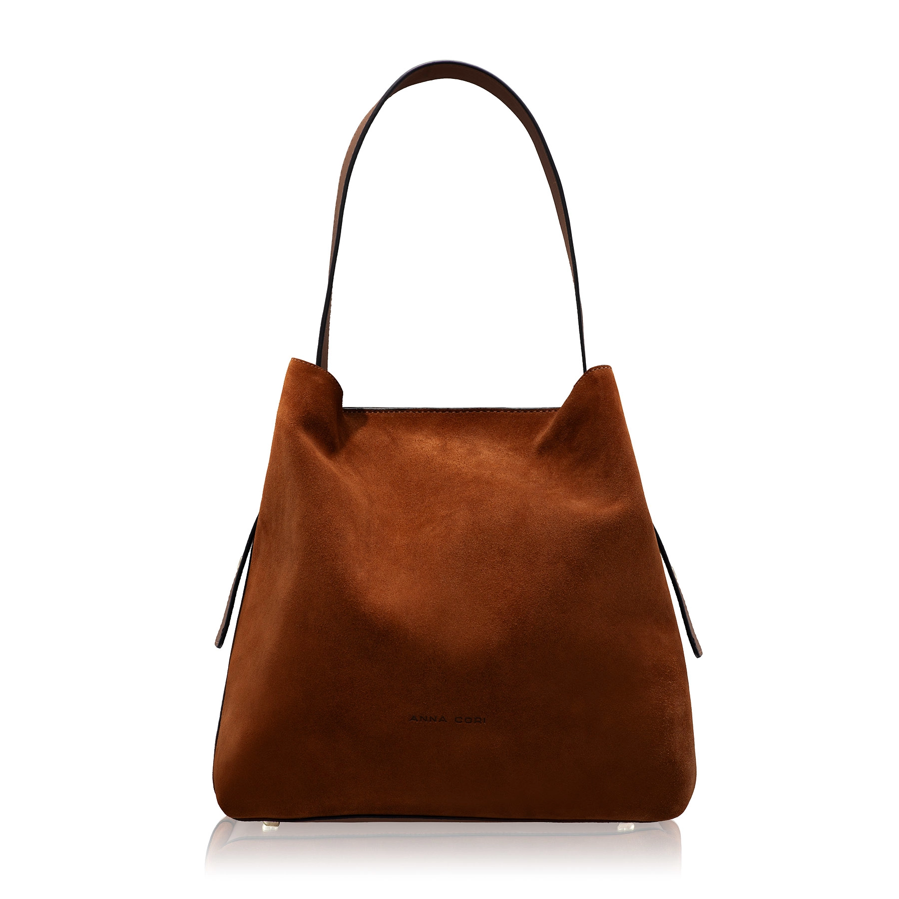 Women Natural Leather Tote Bag RIANA CROSTA CUOIO