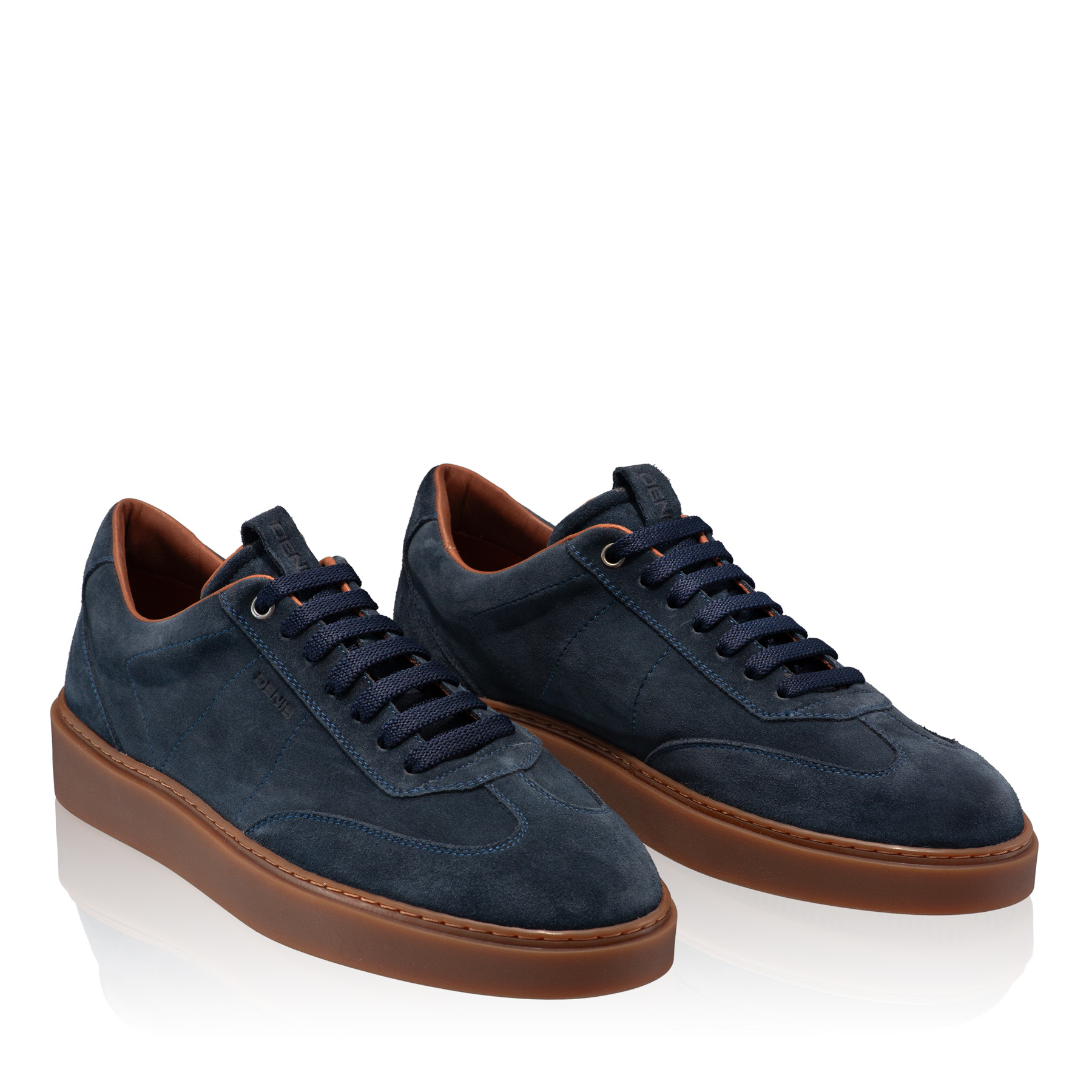 Men Suede Leather Sport Shoes 7610 Crosta Blue