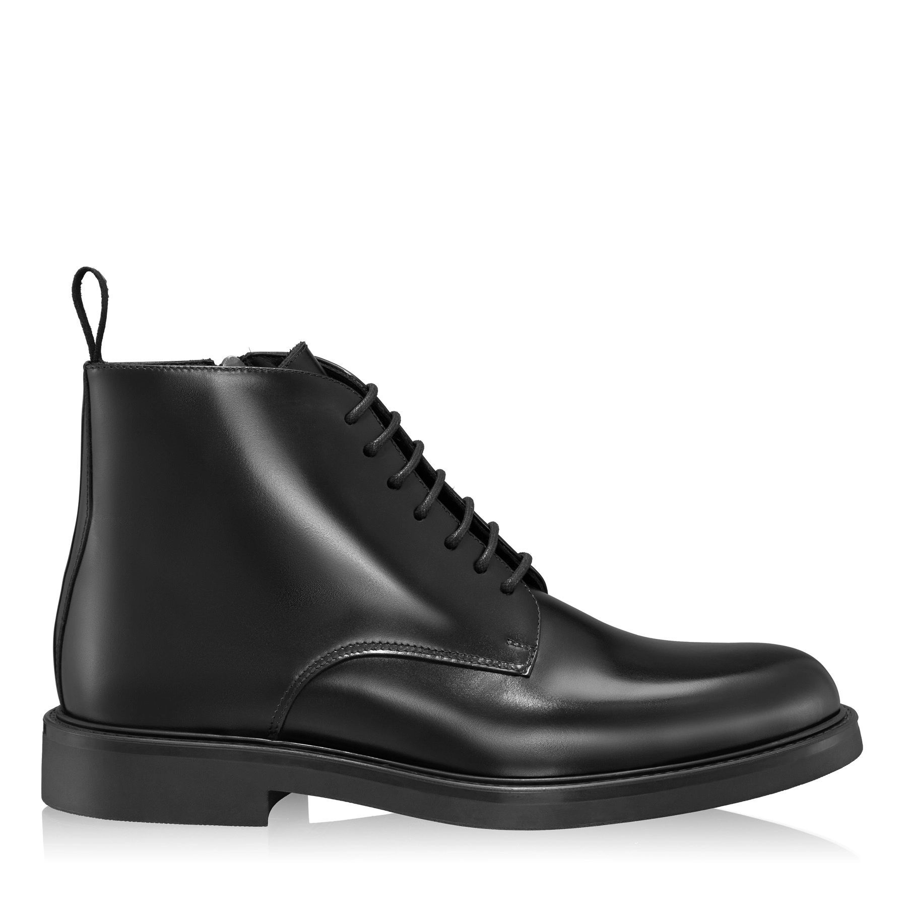 Men Leather Casual Boots 7689 Vitello Black