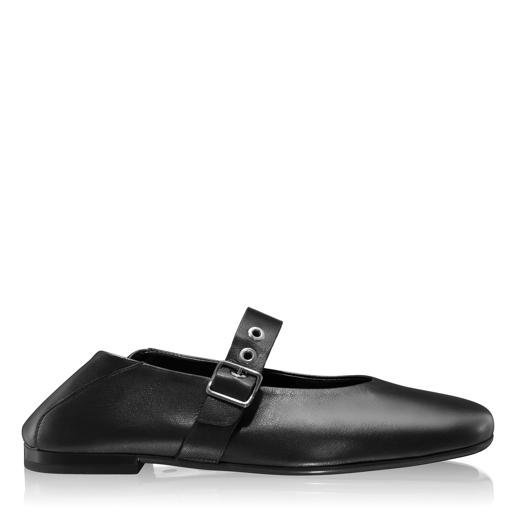 Women Ballerina Flats 8093 Vitello Black