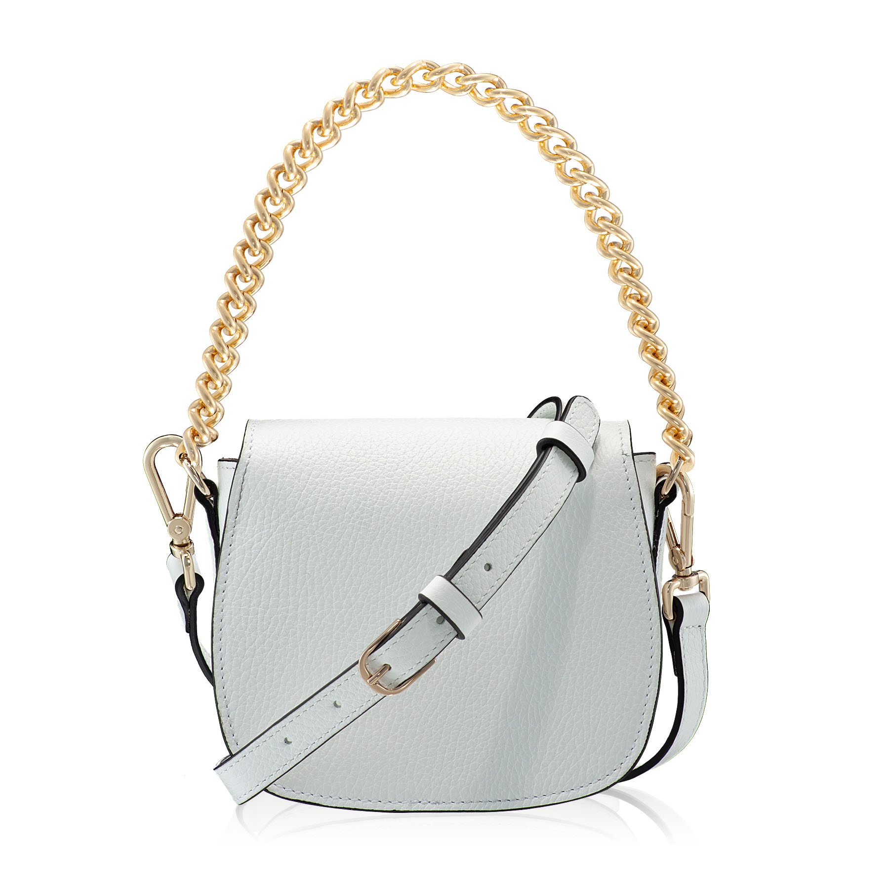 Women Leather Shoulder Bag NEVADA Bottalato Wihte
