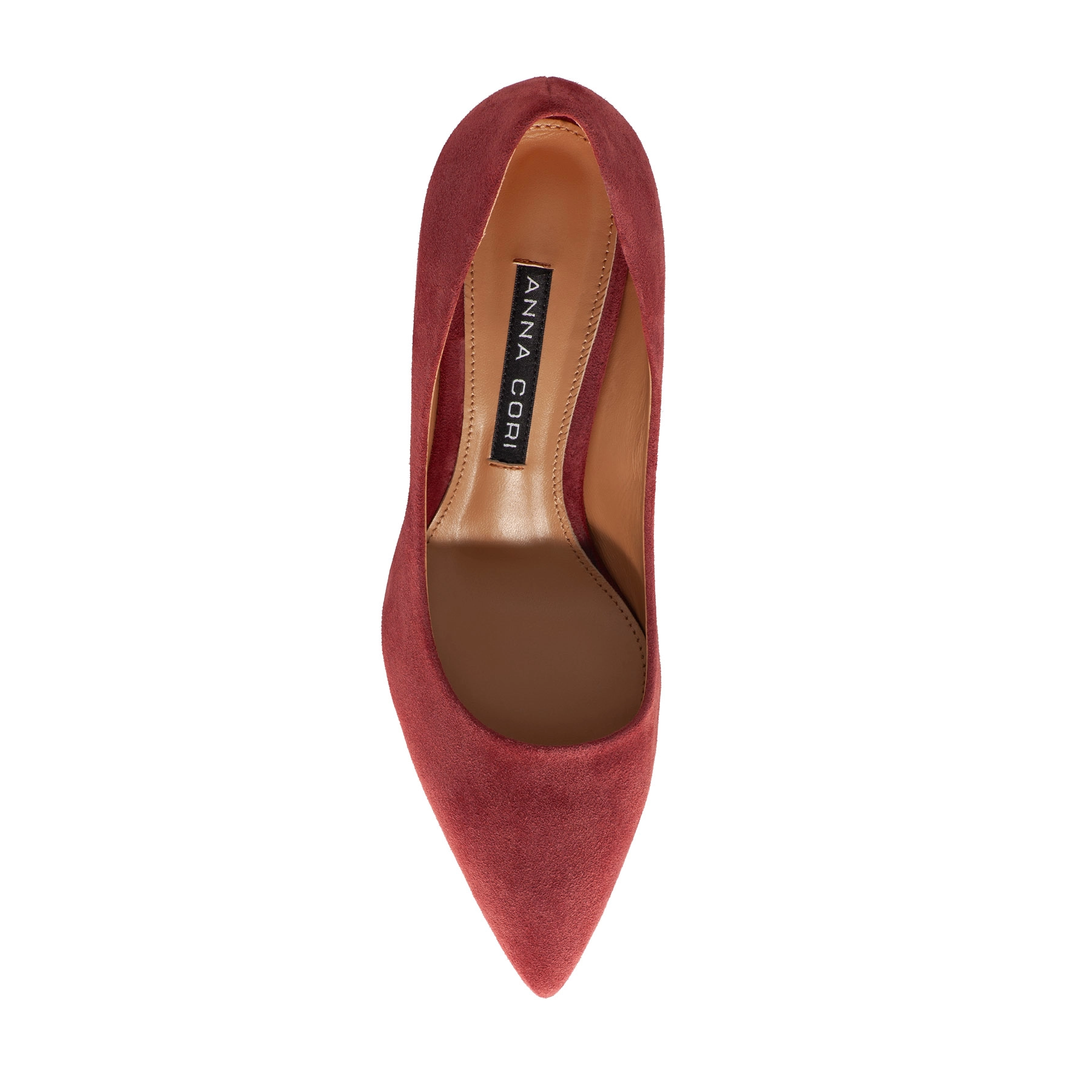 Kitten-heel Suede Pumps 8087 Camoscio Bordo