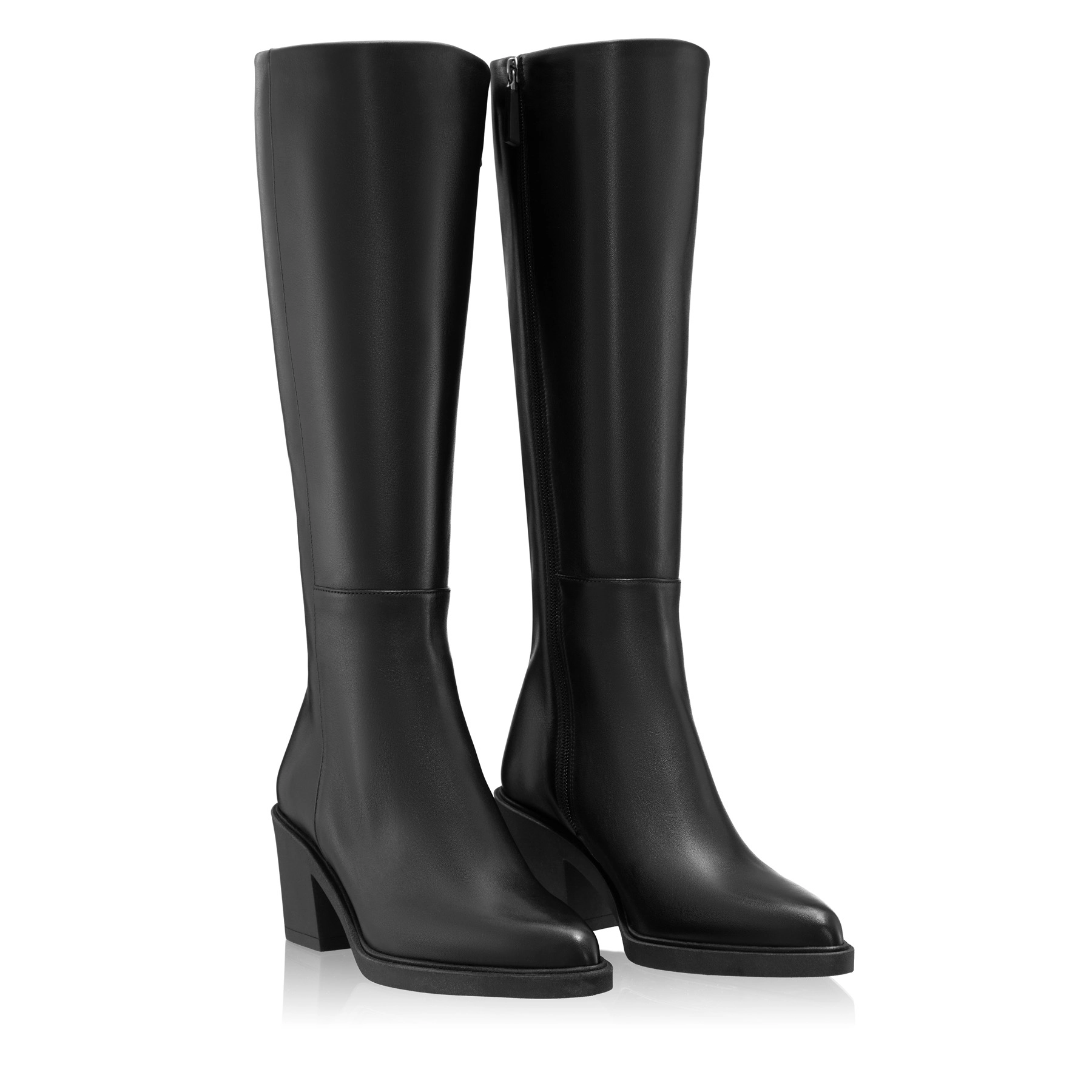 Women Leather Boots 7908 Vitello Black