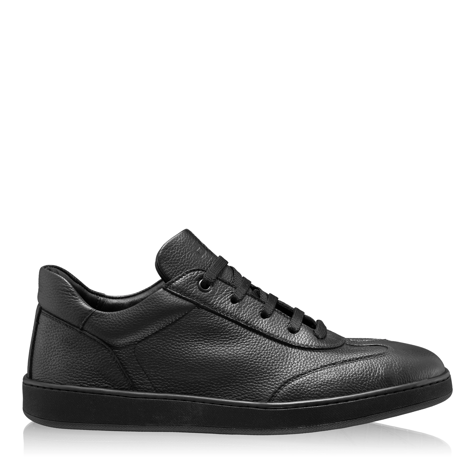Men Leather Sport Shoes 7087 Bottalato Black