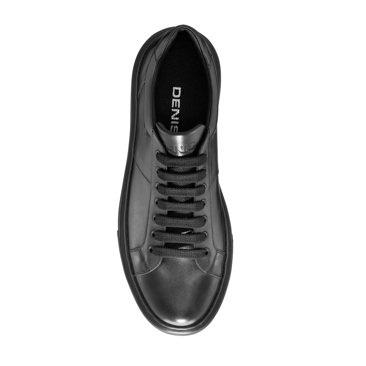 Men genuine leather sports shoes 6897 Vitello Black/Black