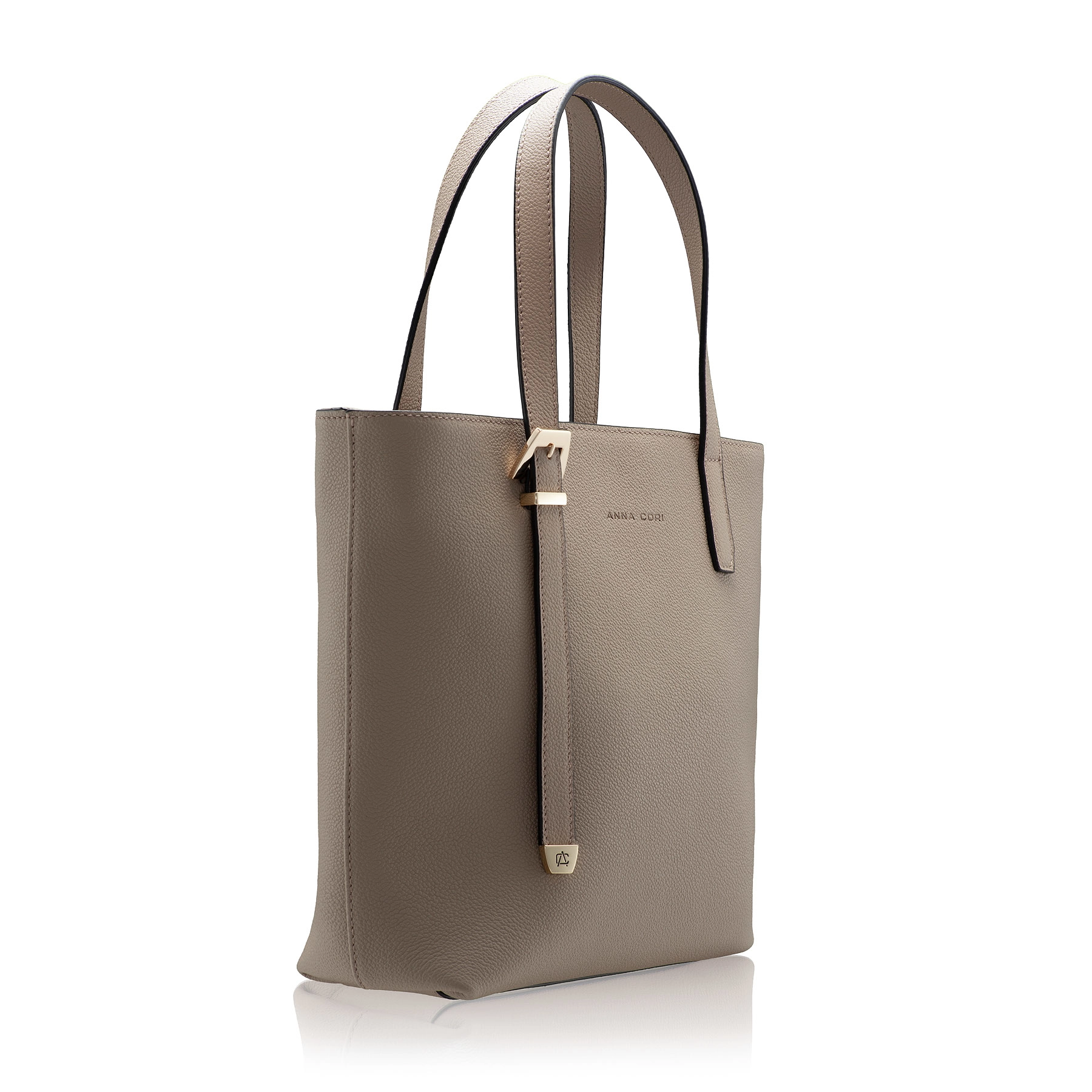 Women Leather Shoulder Bag MARIEL 01 BOTTALATO TAUPE
