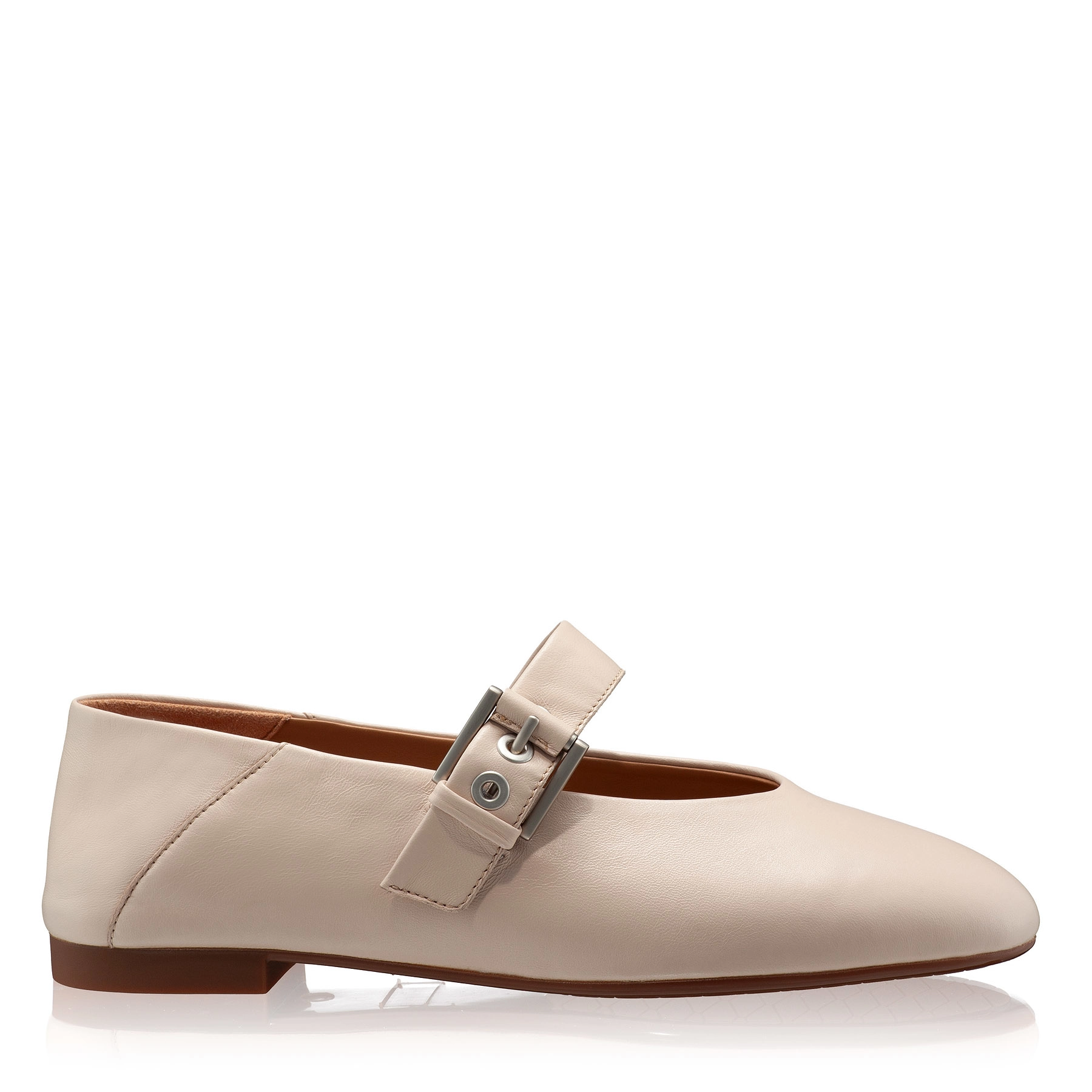 Women Ballerina Flats 7824 Nappa Beige