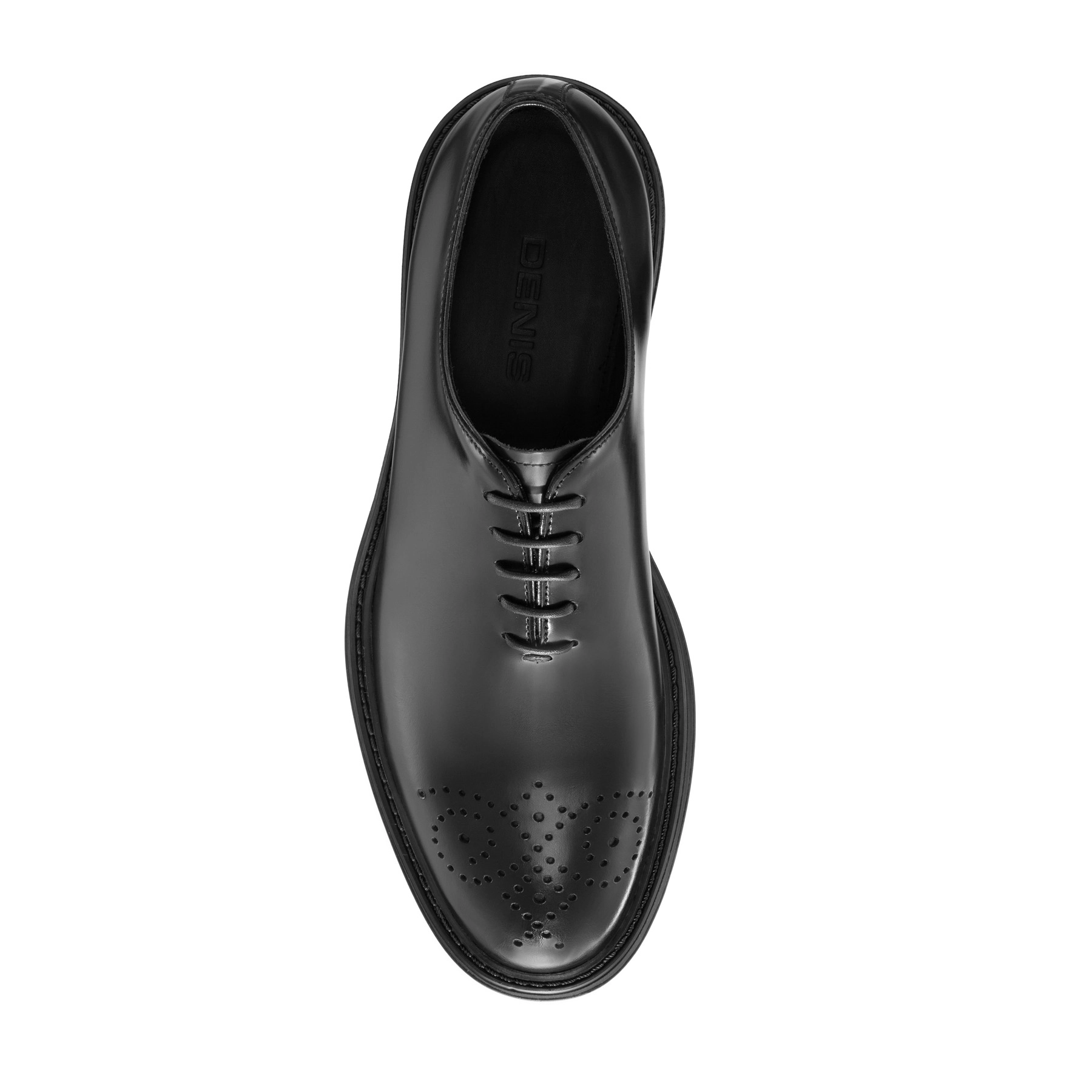Men Genuine Leather Elegant Shoes 7657 Vitello Black