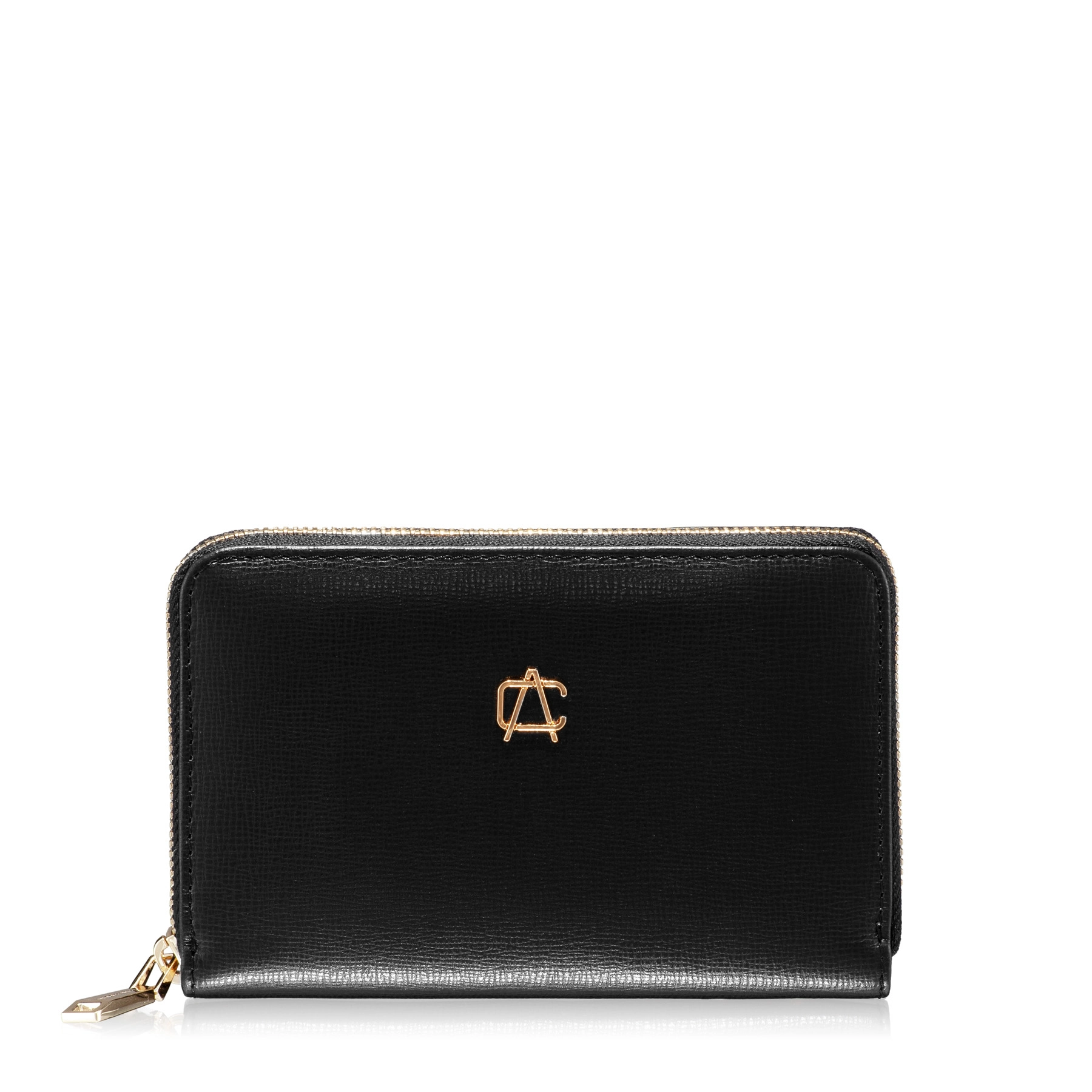 Women Leather Wallet ARIS VIT STAMP BLACK