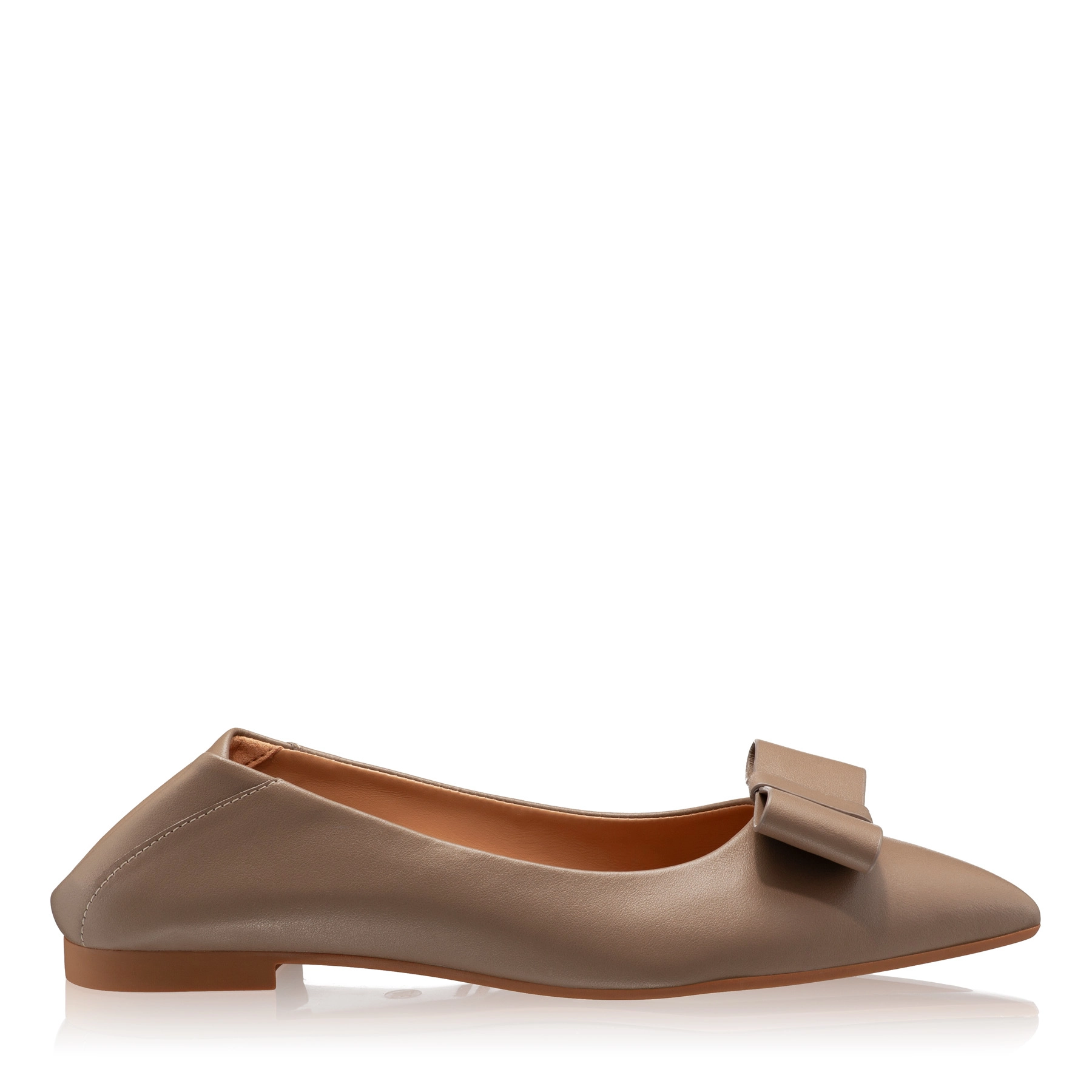 Women Casual Leather Shoes 7518 Vitello Taupe