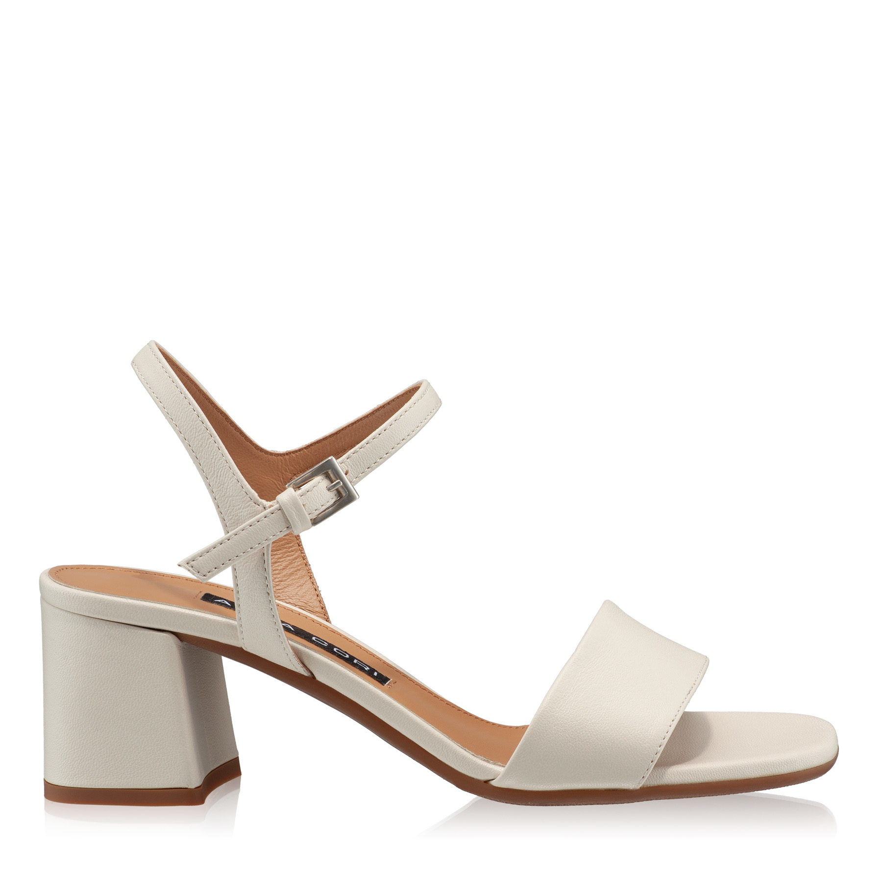 Mid-heel Sandals 7833 Nappa Panna