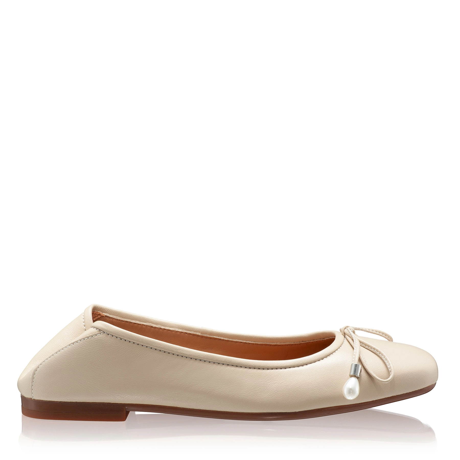 Women Ballerina Flats 8103 Vitello Panna