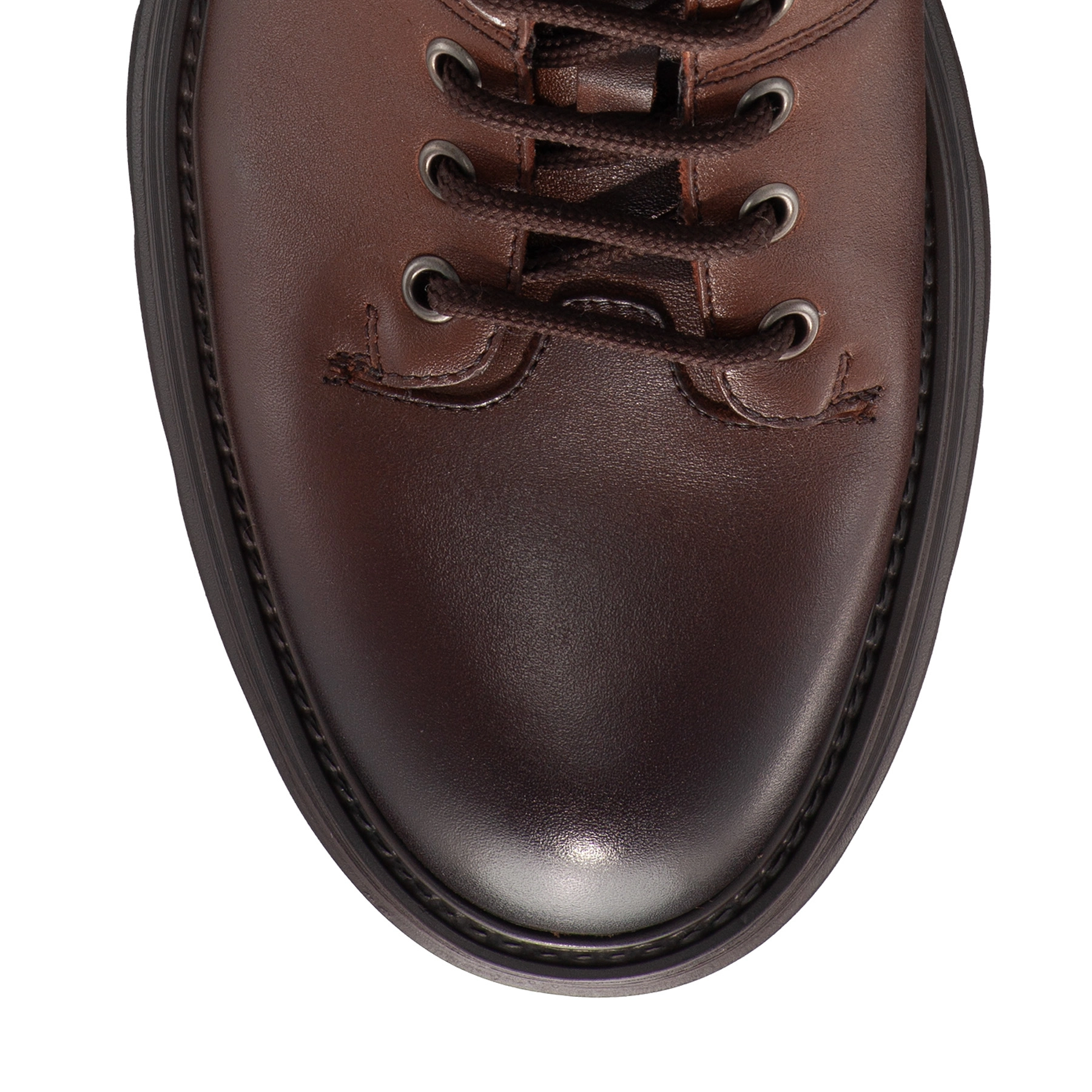 Men Leather Casual Boots 7694 Vitello Brown