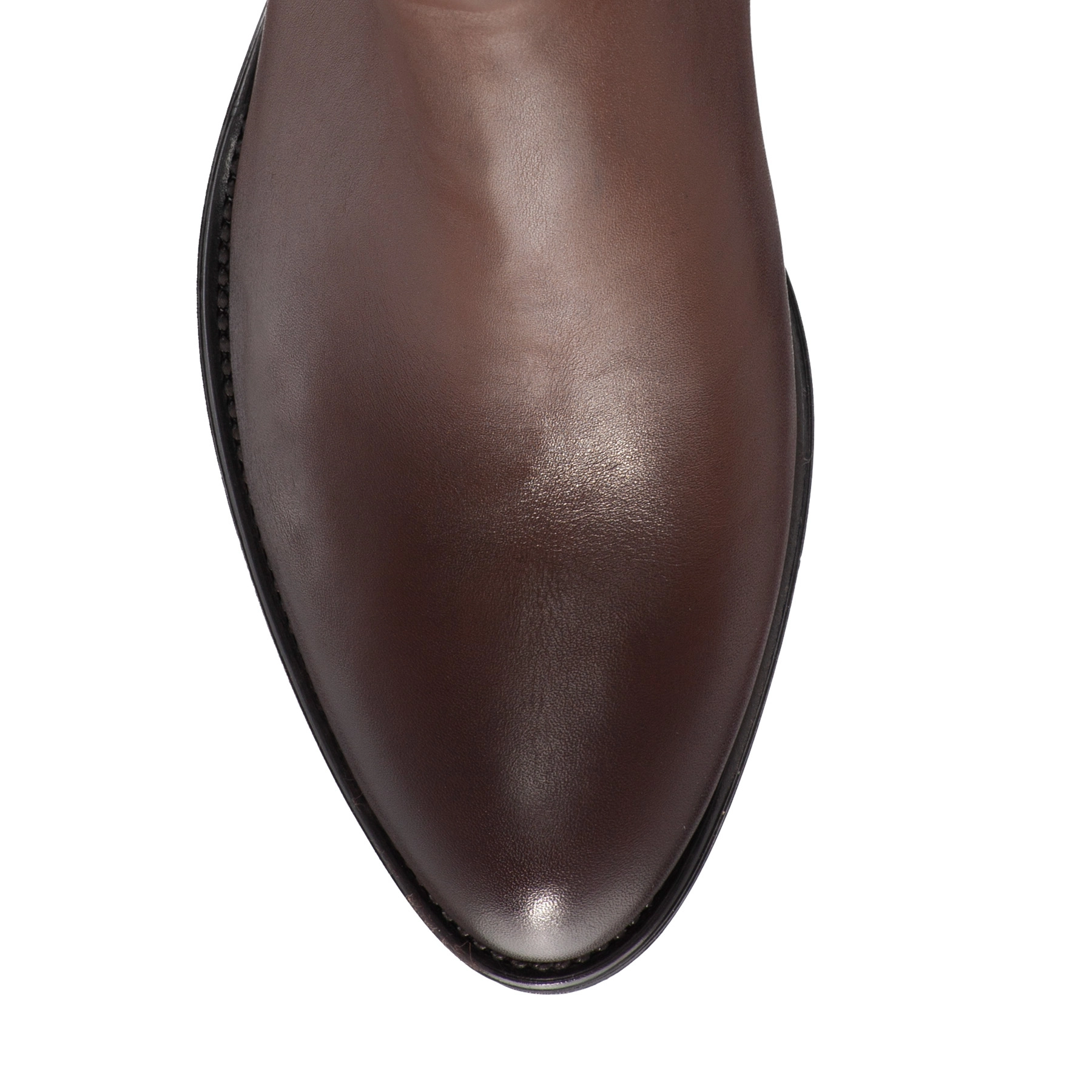 Women Leather Ankle-Boots 5933 Vitello Brown