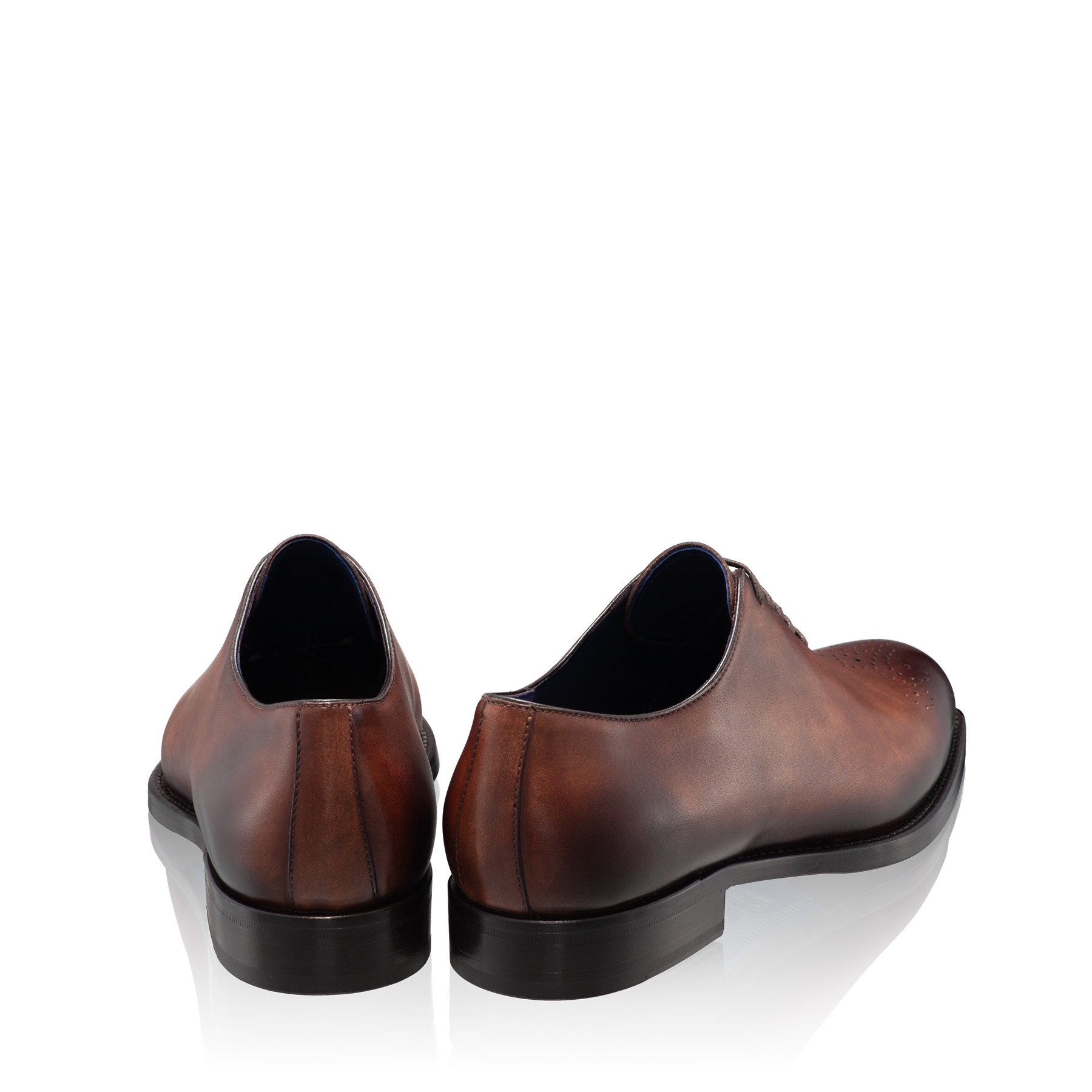 Men Handmade Elegant Shoes 7726 Vitello Brown