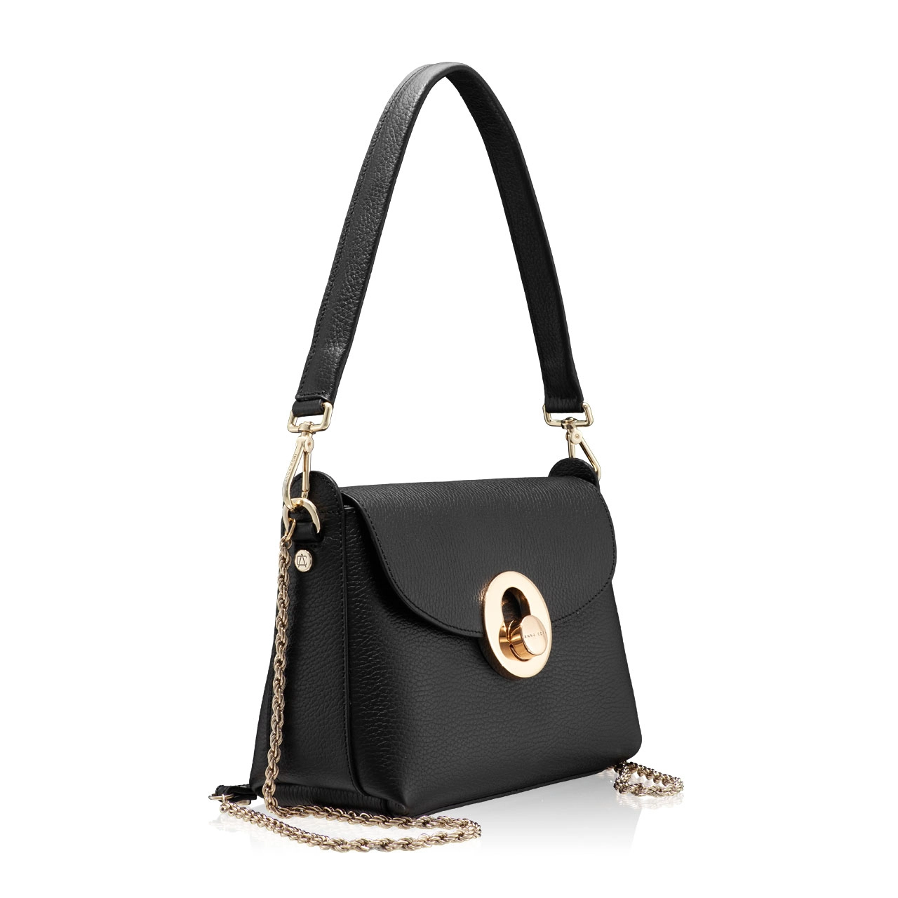 Women Shoulder Bag KARMA BOTTALATO BLACK