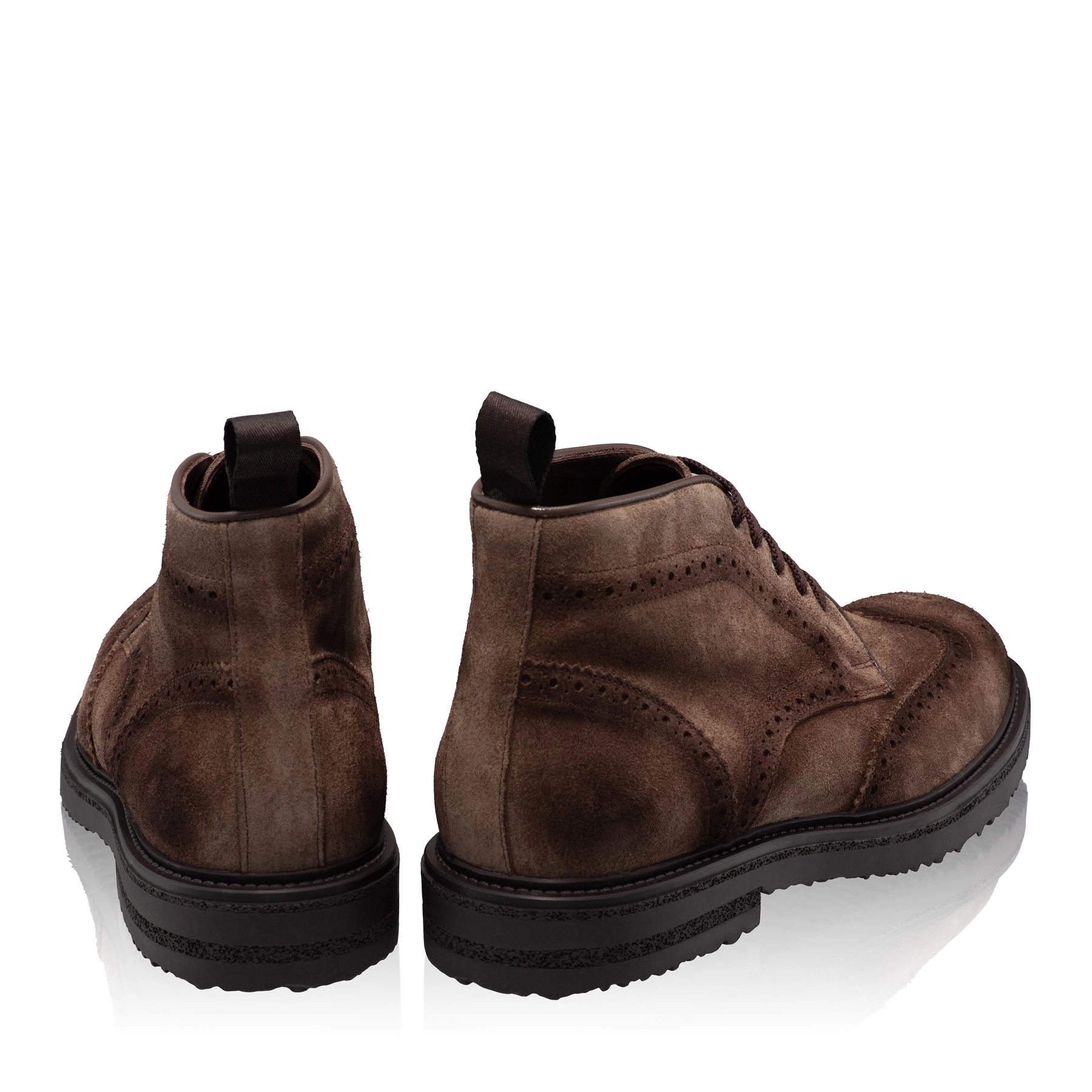 Men Suede Leather Boots 7742 Crosta Taupe