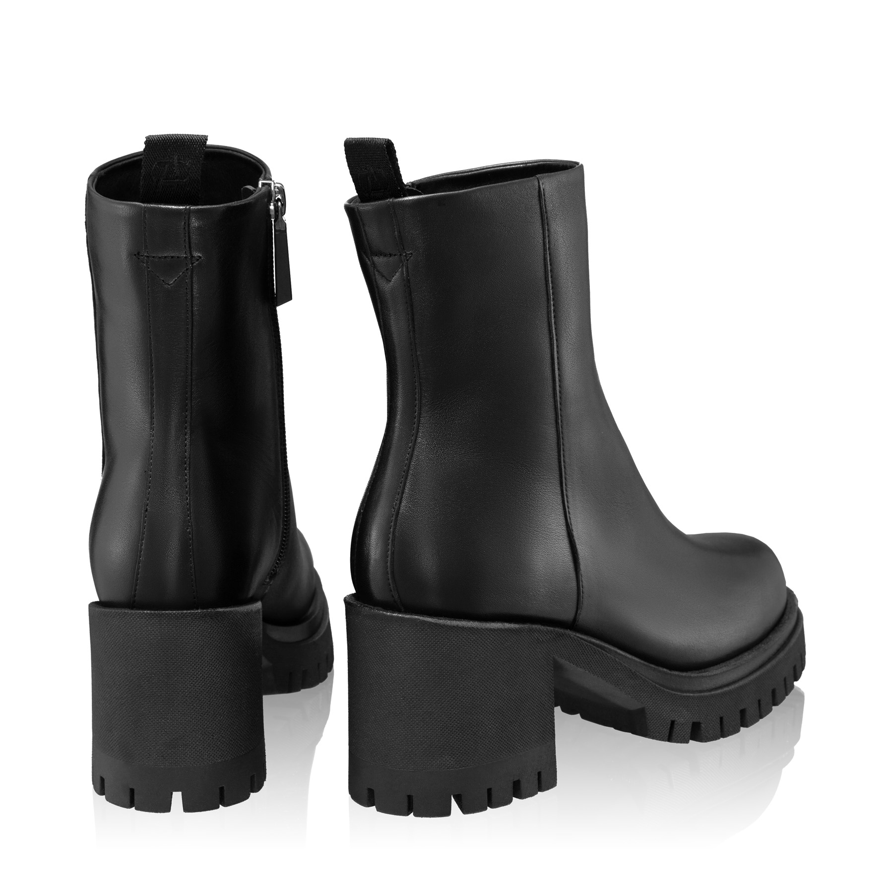 Women Leather Ankle-Boots 7814 Vitello Black