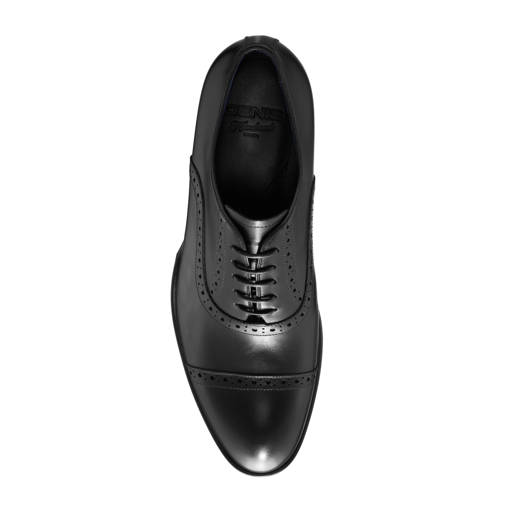 Men Handmade Elegant Shoes 7738 Vitello Black