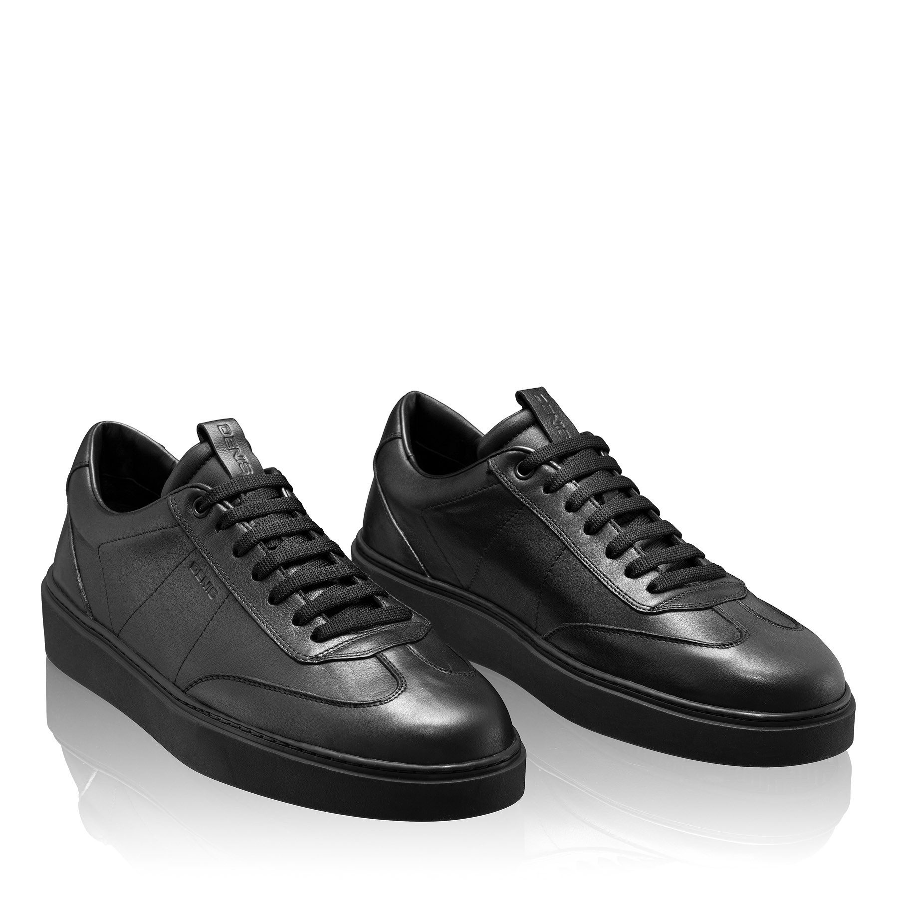 Men Leather Sport Shoes 7610 Bottalato Black