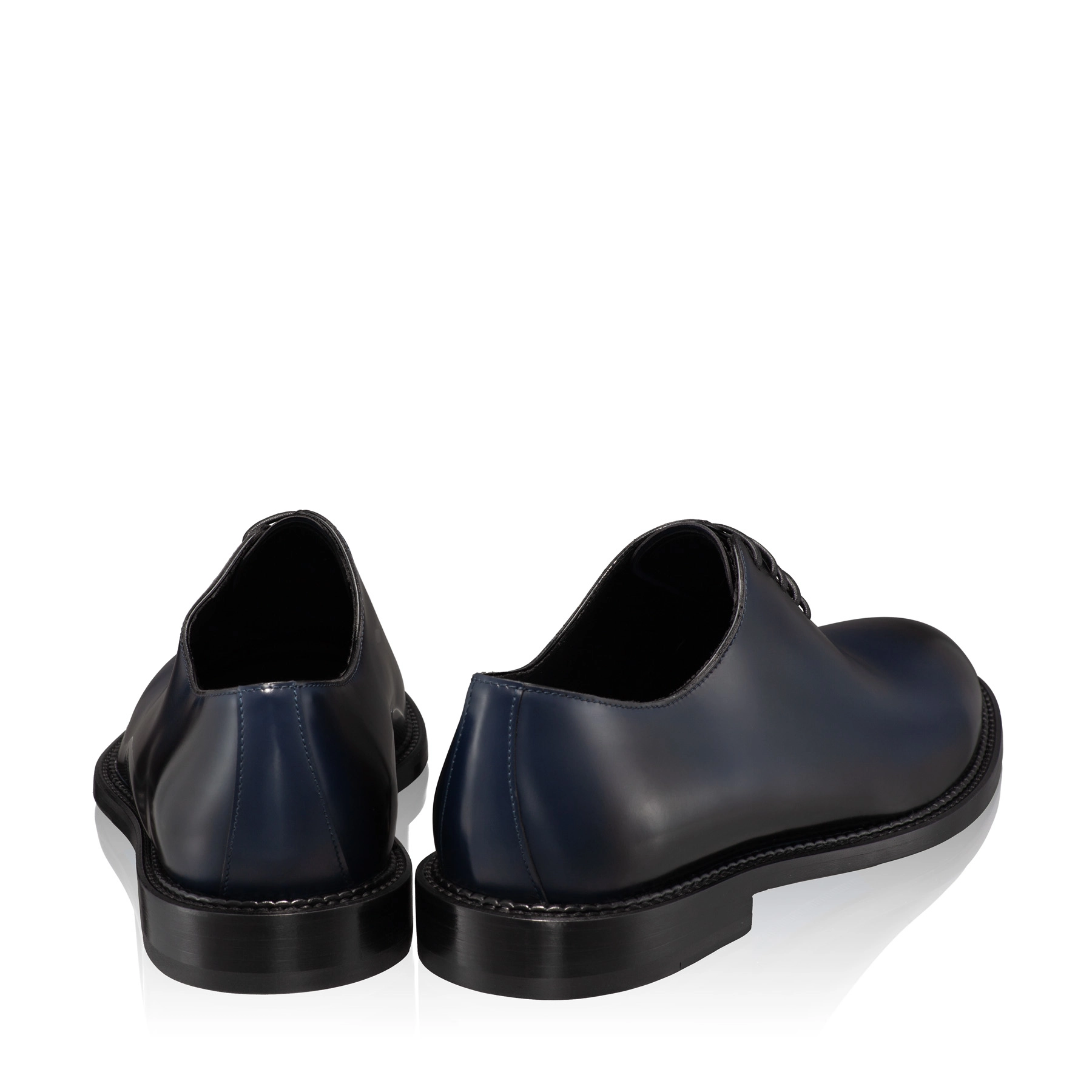 Men Genuine Leather Shoes 7035 Abrazivato Blue