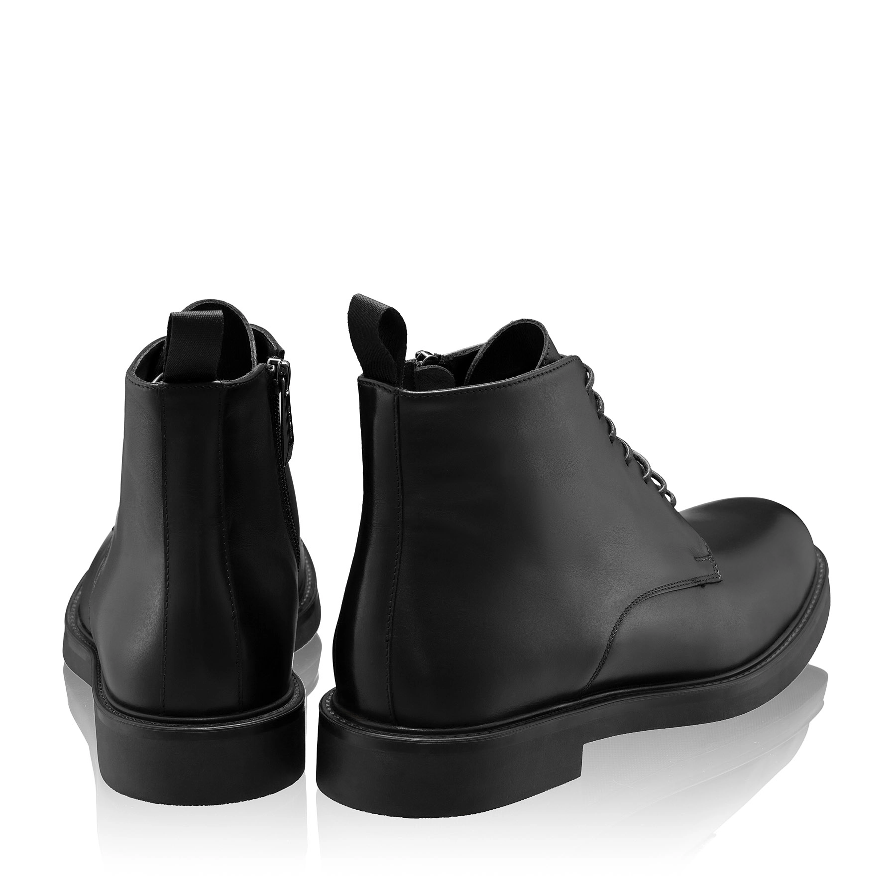 Men Leather Boots 7737 Vitello Black