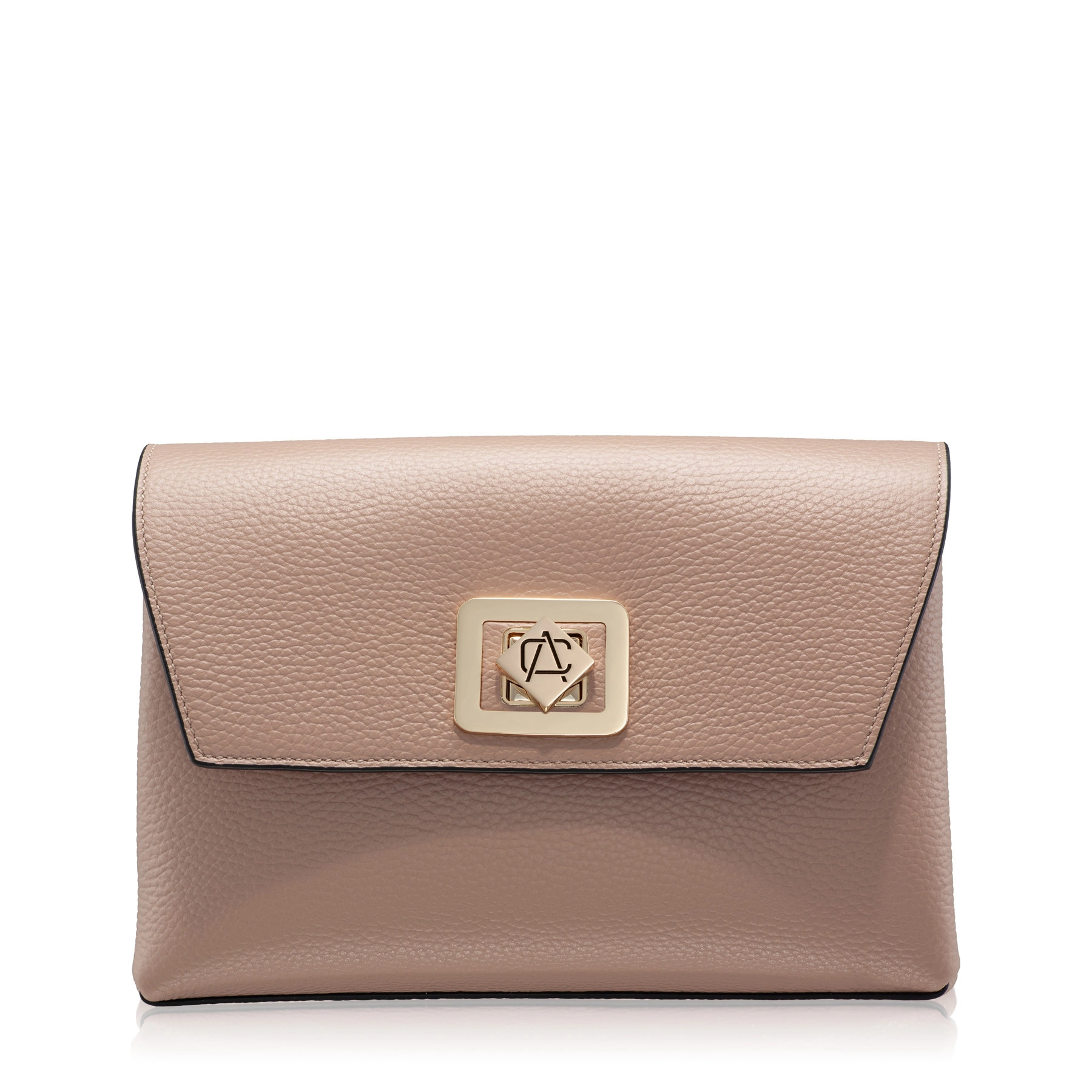 Women Leather Shoulder Bag GENNA 01 BOTTALATO NUDE