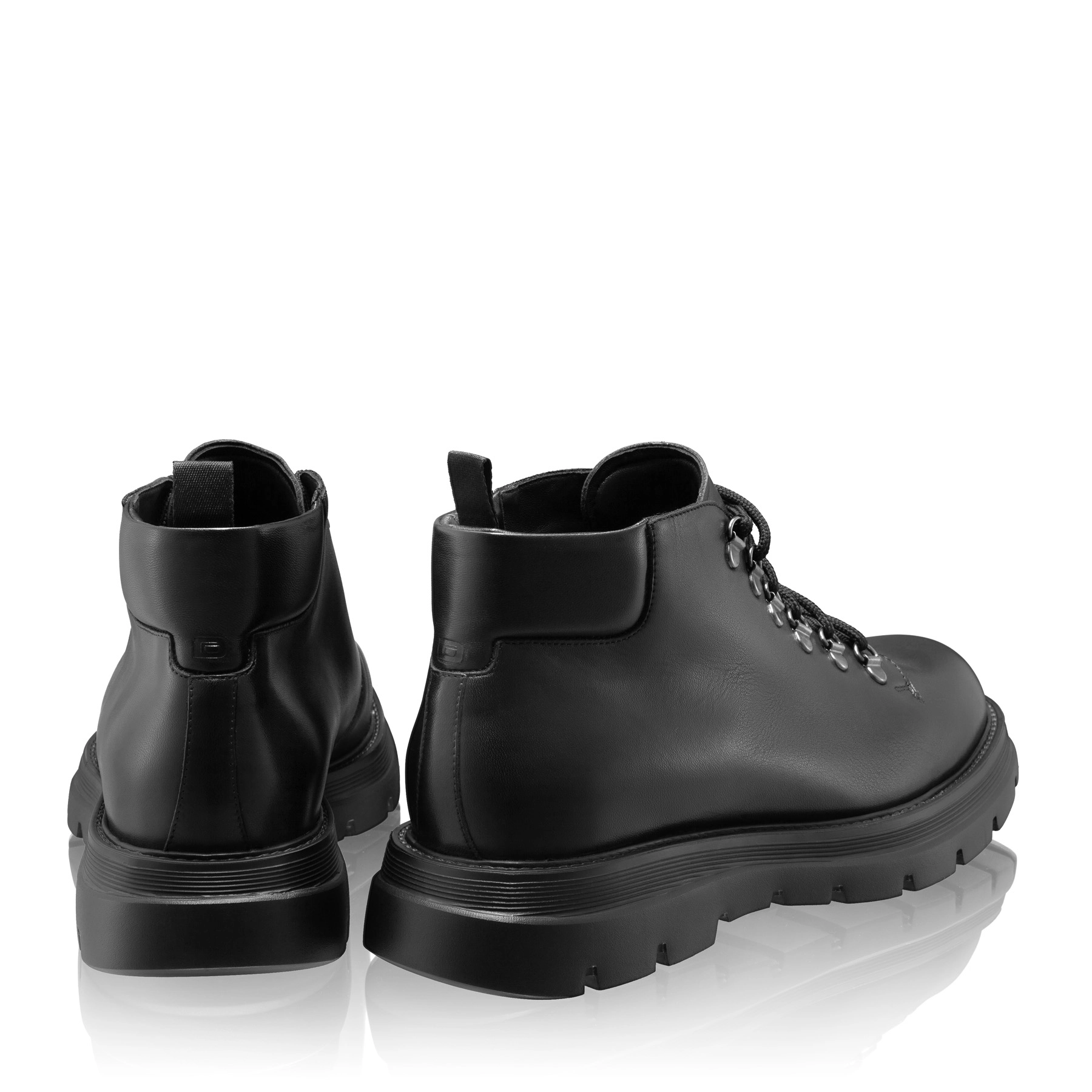 Men Leather Boots 7736 Vitello Black